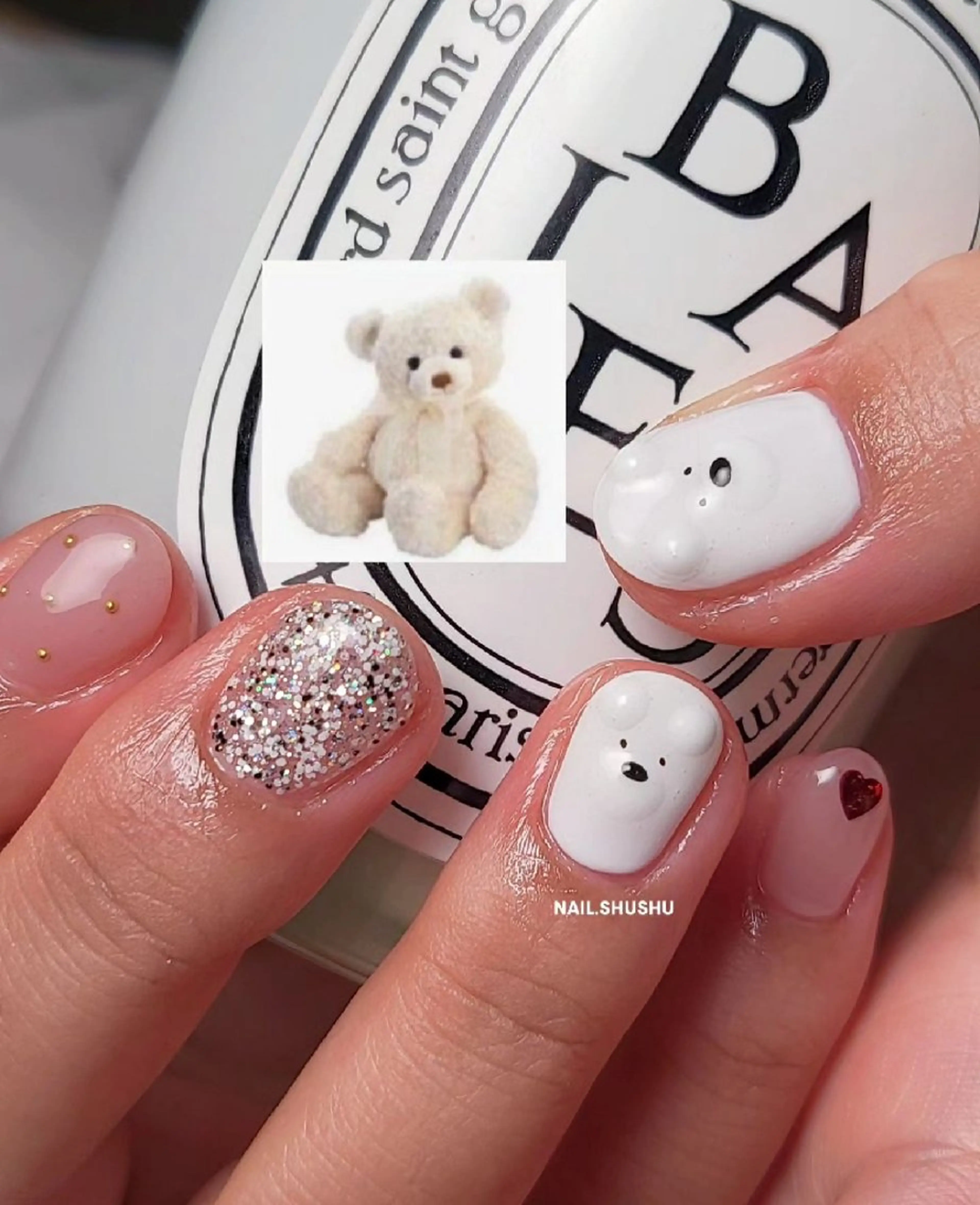 ネイル 持ち込み ニュアンスネイル ワンカラーネイル シンプルネイル 冬ネイル ハンドネイル 3dパーツ/流行り 👧shushu❤️のネイルデザイン