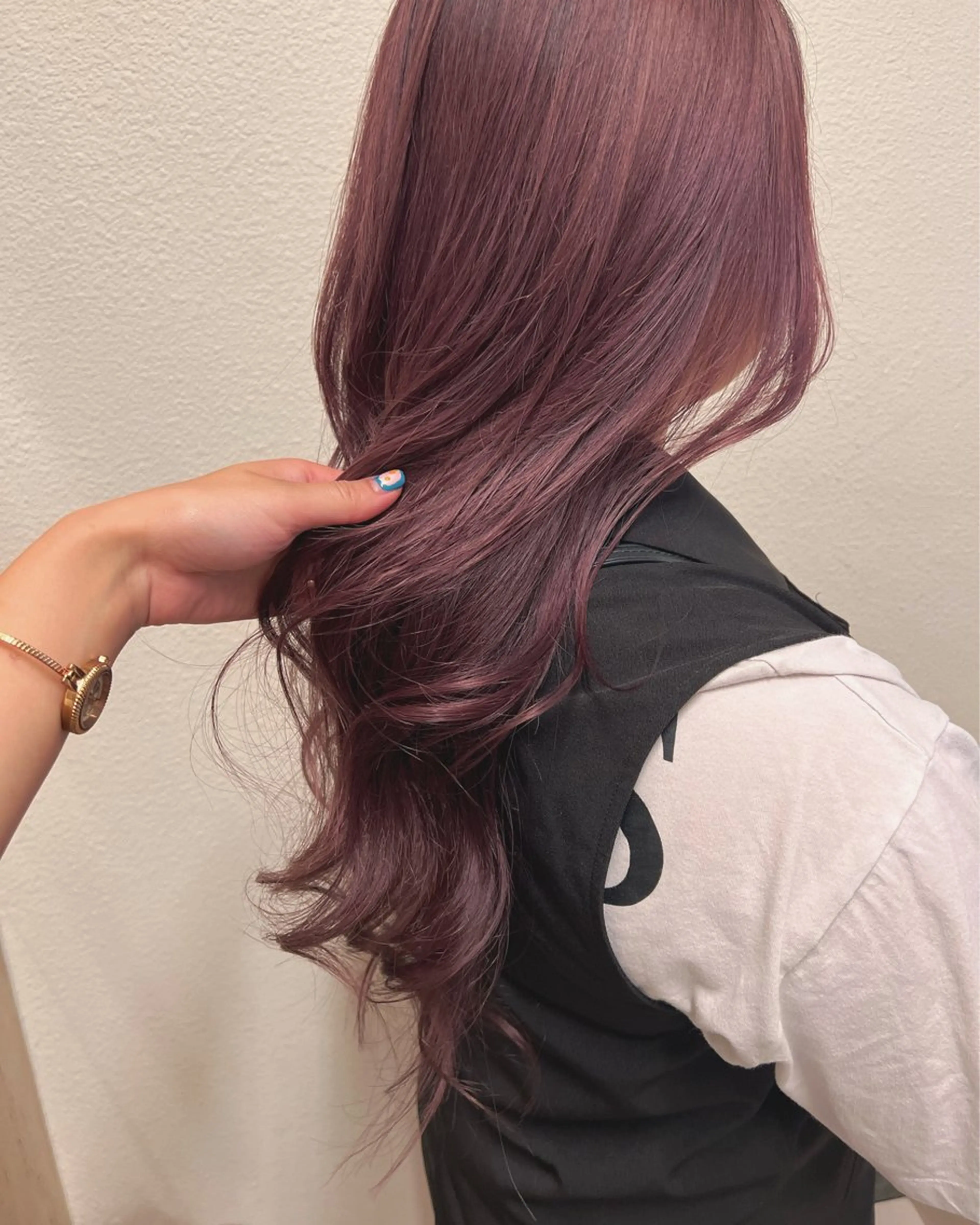 ロング カラー ブリーチ ラベンダーカラー ピンクカラー ピンクラベンダー ヘアカラー 🌼こやま かおり🌼のヘアスタイル