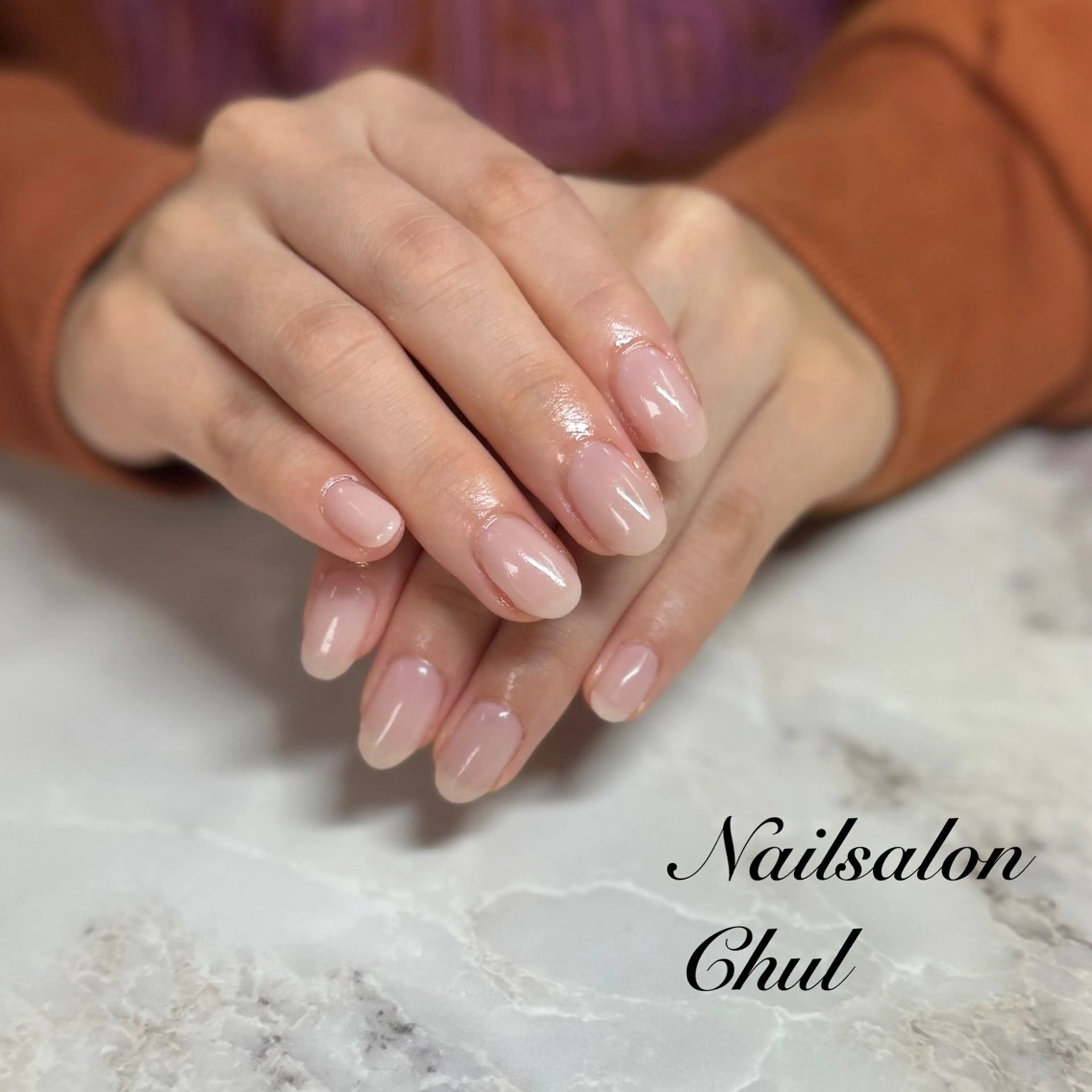 ネイル ワンカラーネイル ハンドネイル ネイルサロン チュルのネイルデザイン