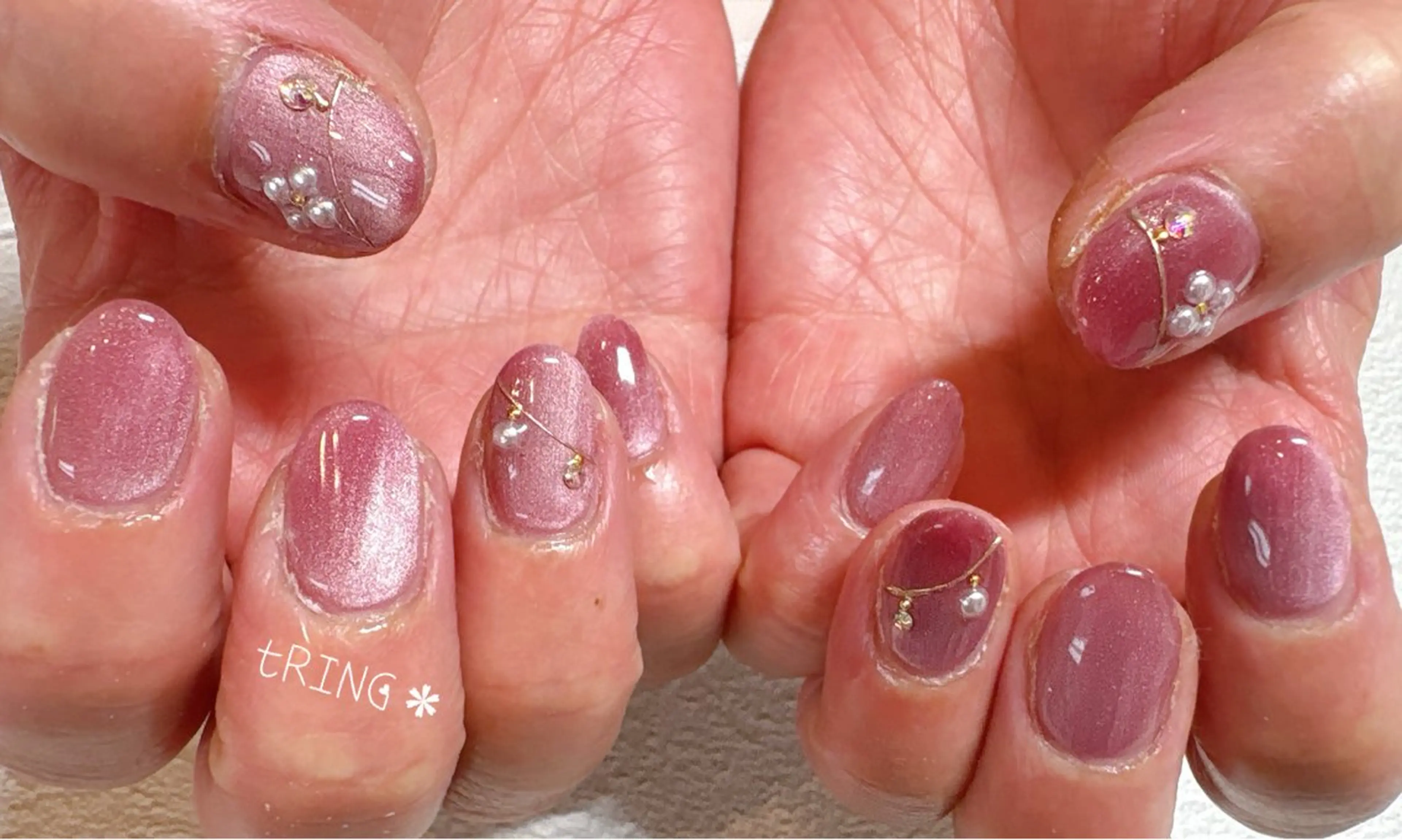 ネイル ハンドネイル tRING＊ しいの木台のネイルデザイン