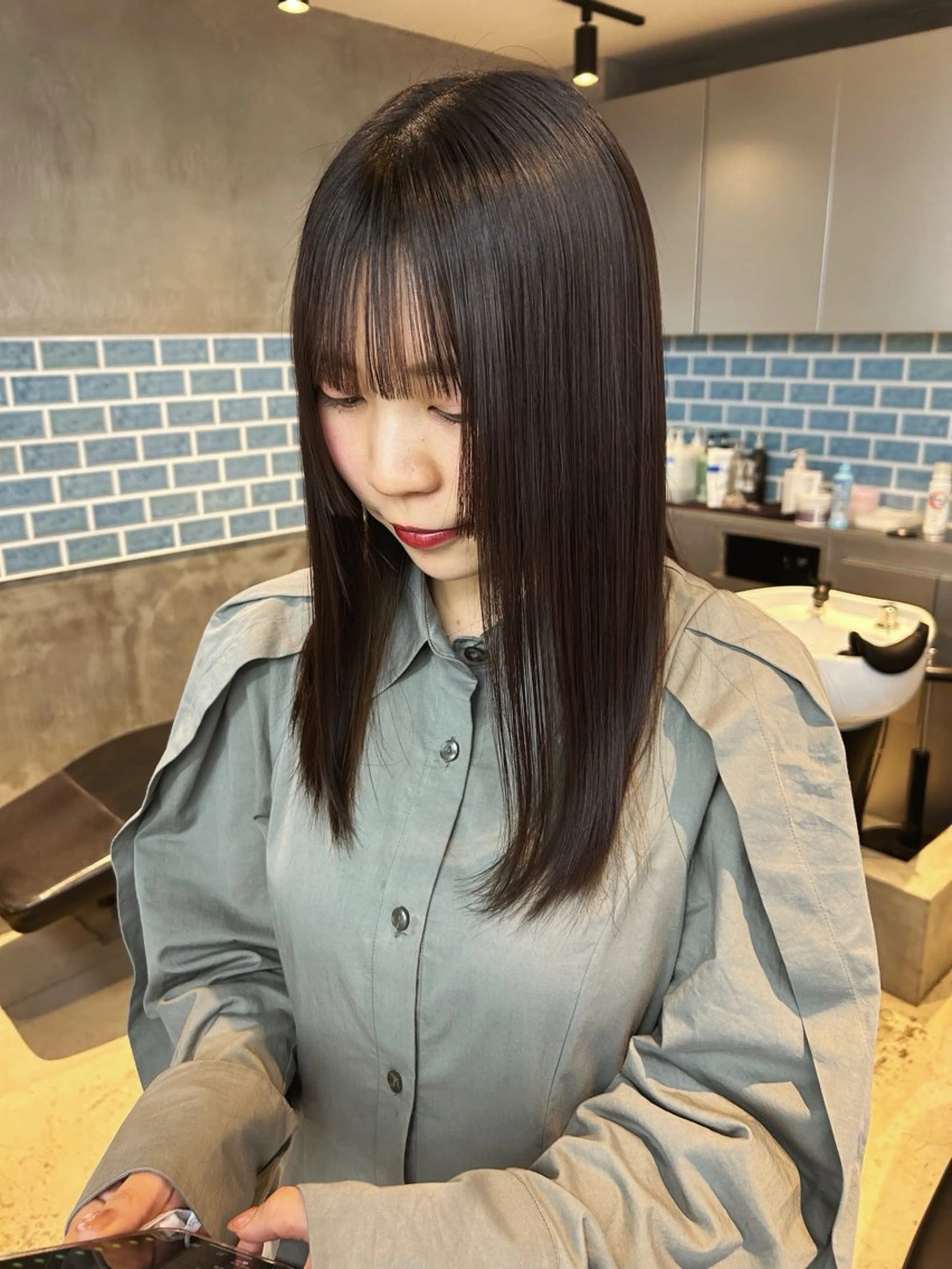 ロング カラー パーマ VIE表参道所属・艶感カラー/縮毛 矯正/りょお🫧のヘアスタイル