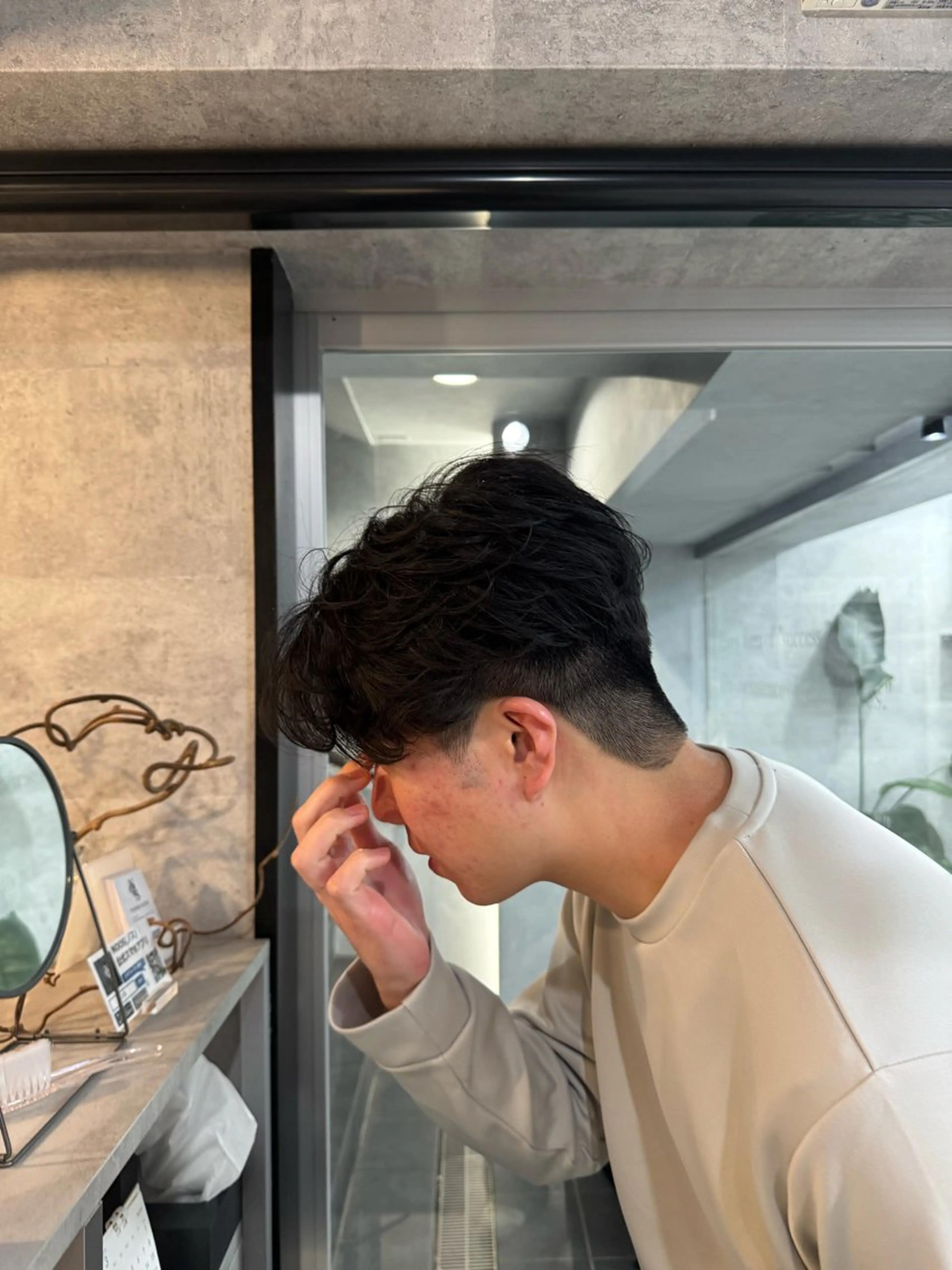 パーマ メンズ カット パーマ NOOS omotesando所属・あなたのお悩み改善" You"💚❤️💛のヘアスタイル