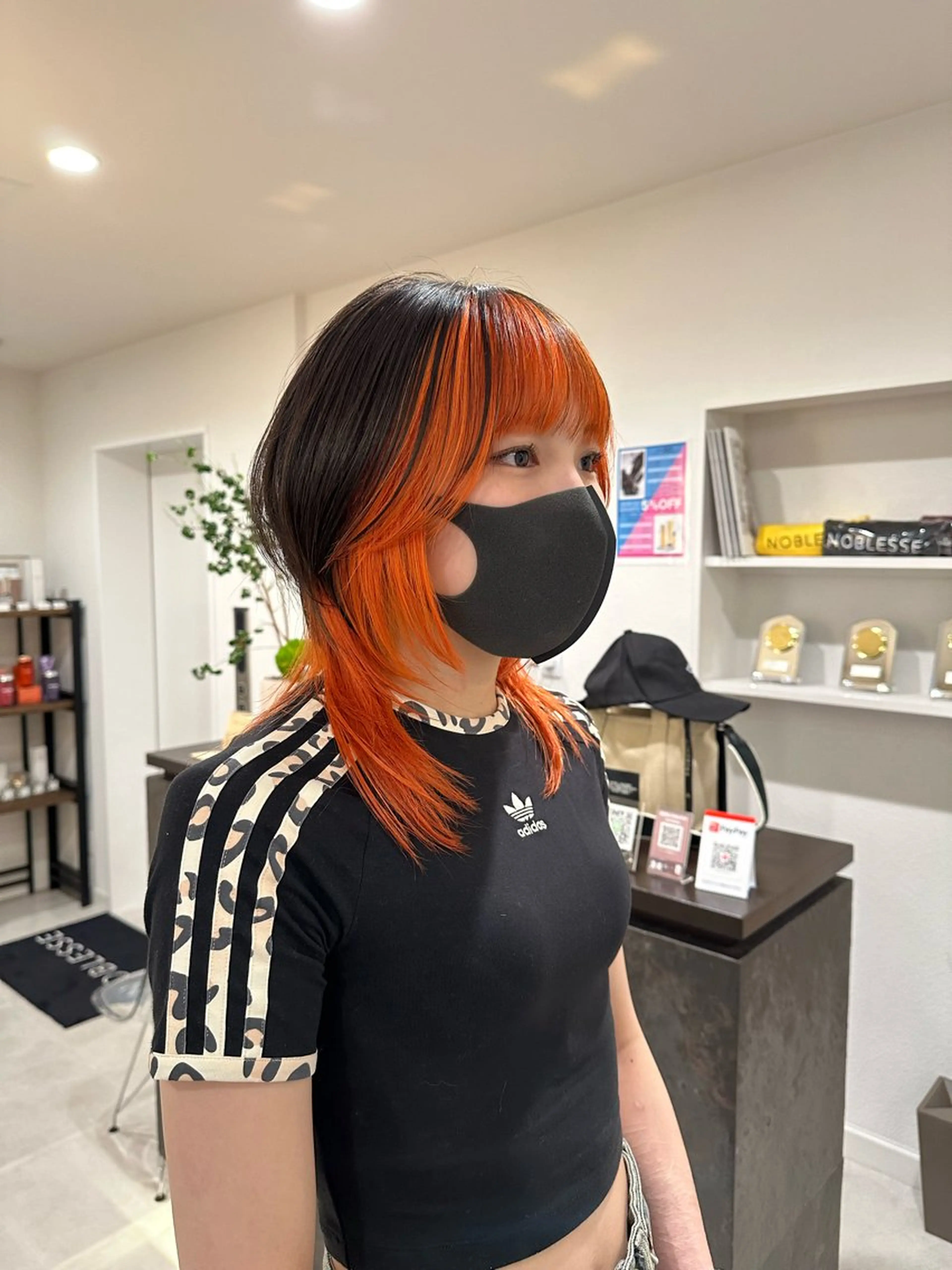 ミディアム ケアブリーチ/透明感 ピンクカラー/ふうとのヘアスタイル