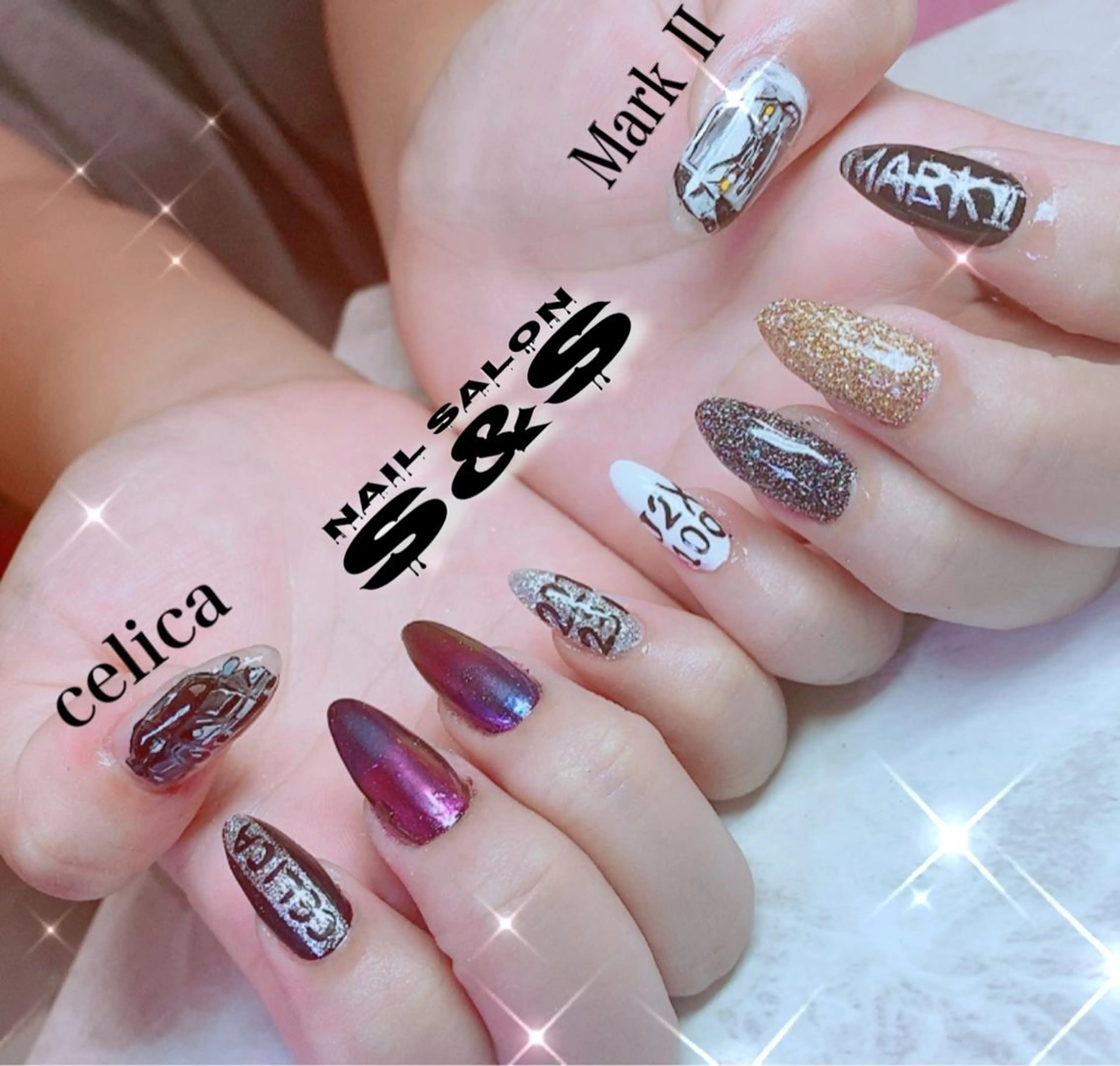 ネイル 長さ出し メンズネイル 持ち込み スカルプネイル S&S 村田小百合のネイルデザイン