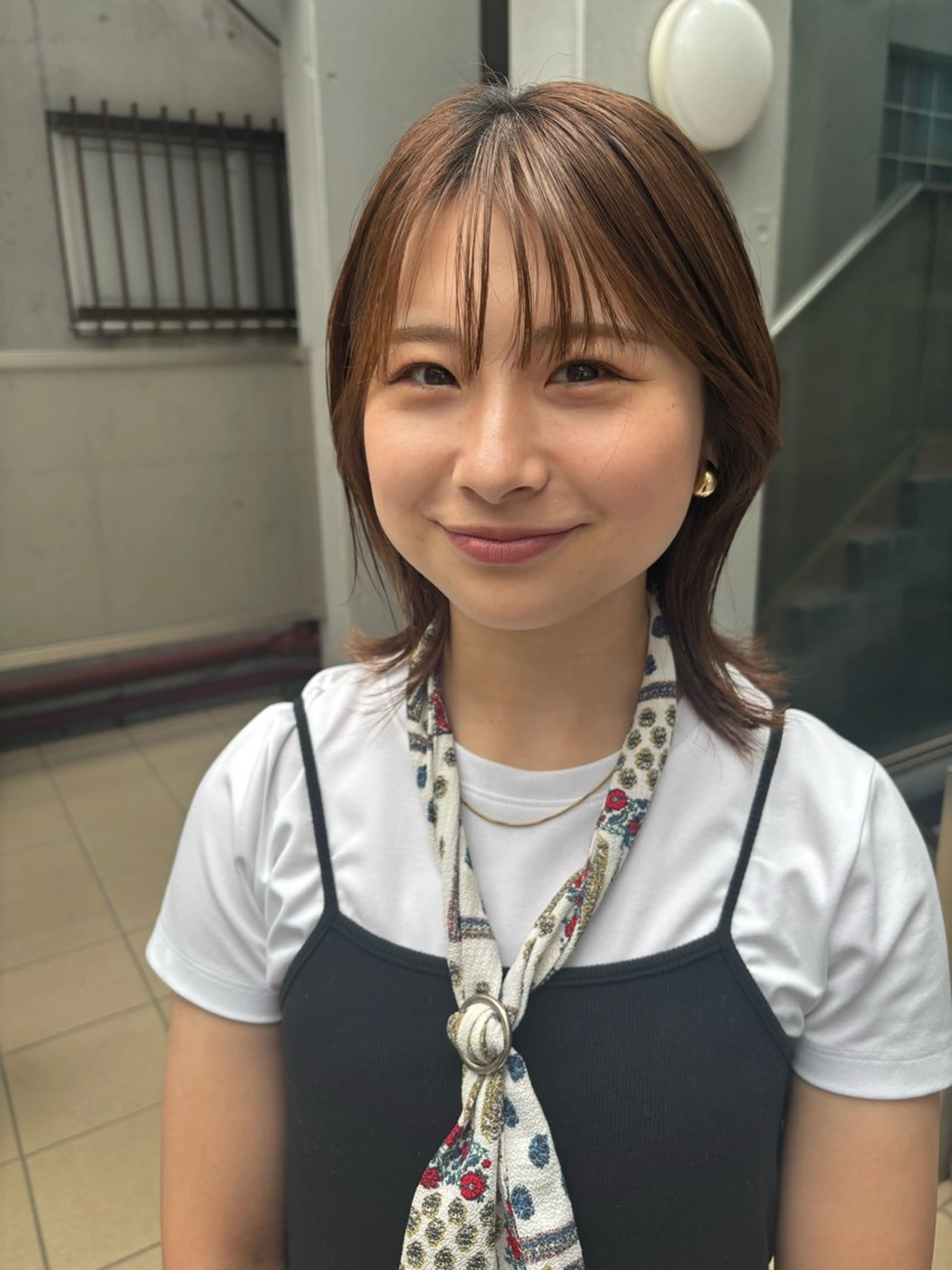 ショート カラー 池田理紗/メンズ カット/切りっぱなしのヘアスタイル