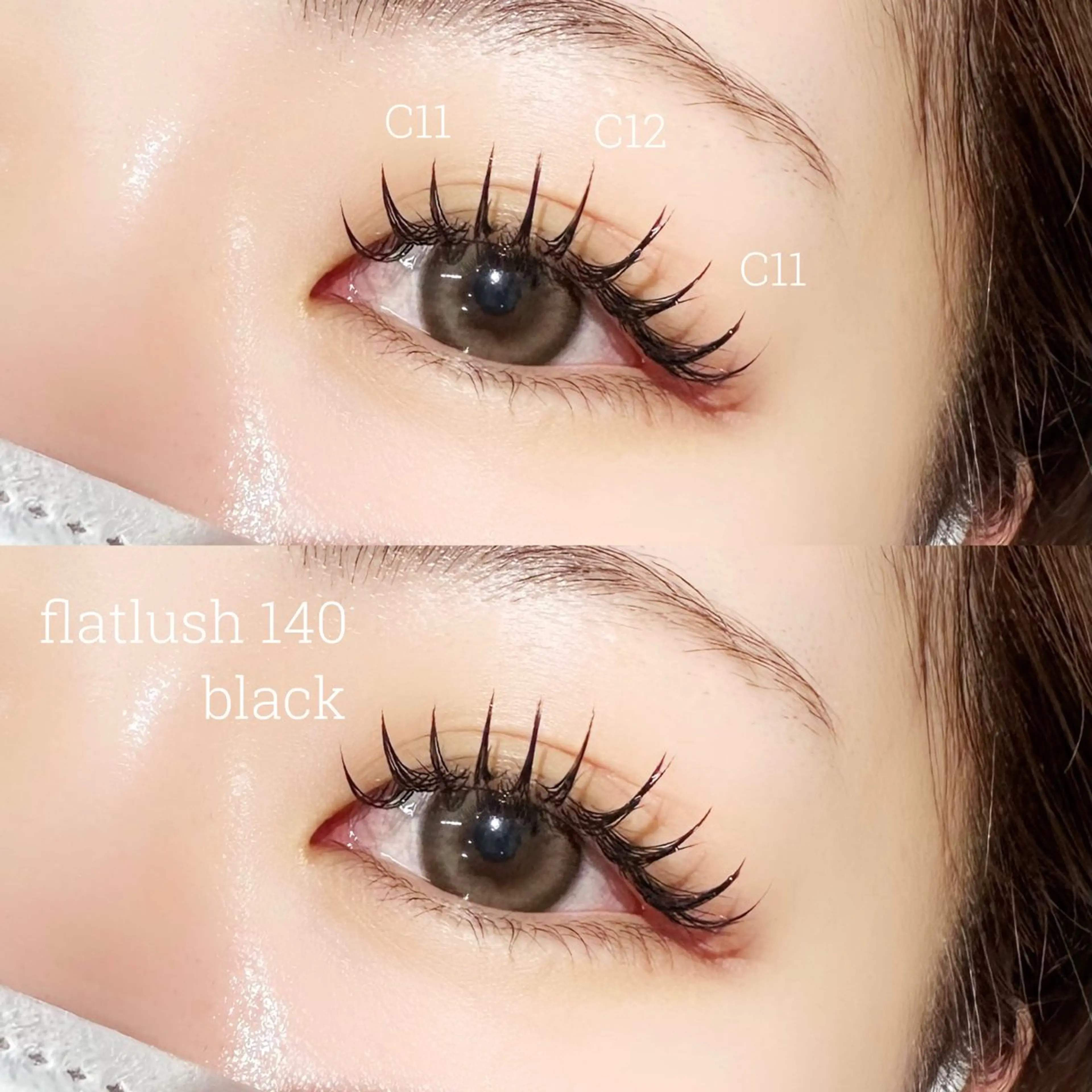 🩶フラットラッシュ【140本】コーティング付き🩶オフ有りの写真