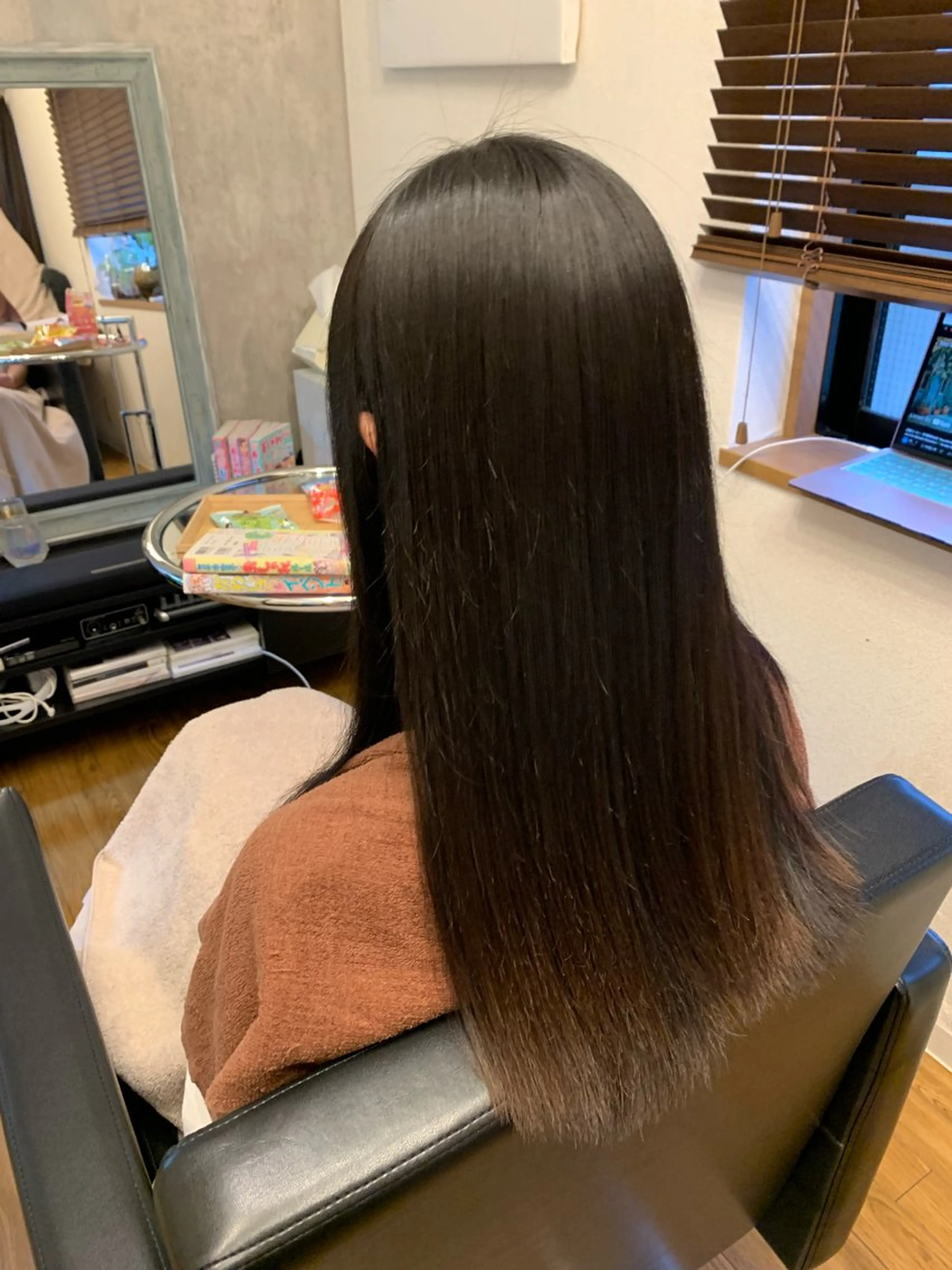 ロング パーマ カット 縮毛矯正 じょん 。のヘアスタイル