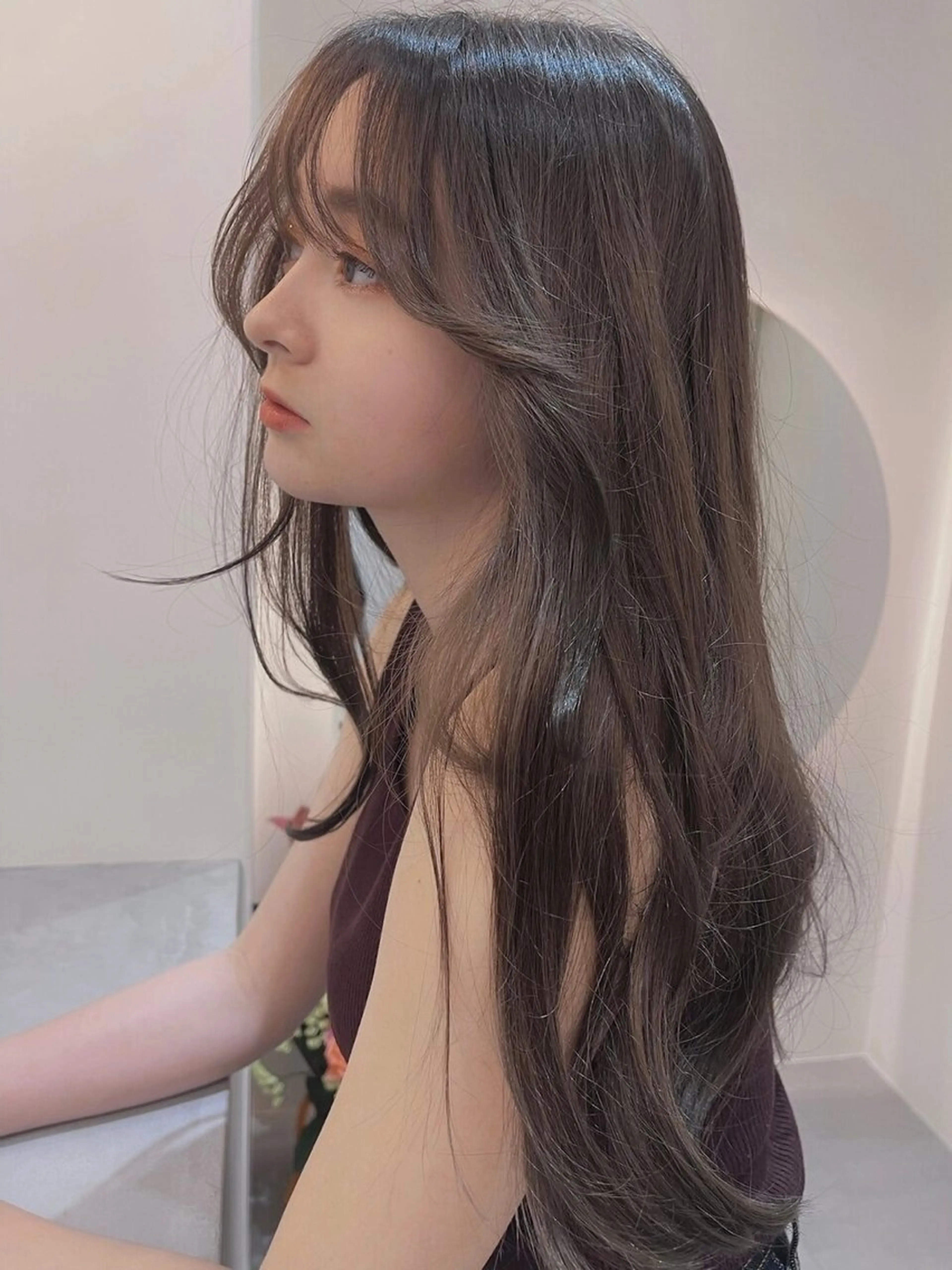 メンテナンスカット(前髪＋顔まわり＋毛先整え＋毛量調整)＋プレミアムケアカラー＋トリートメント(スタイリング仕上げ)の写真