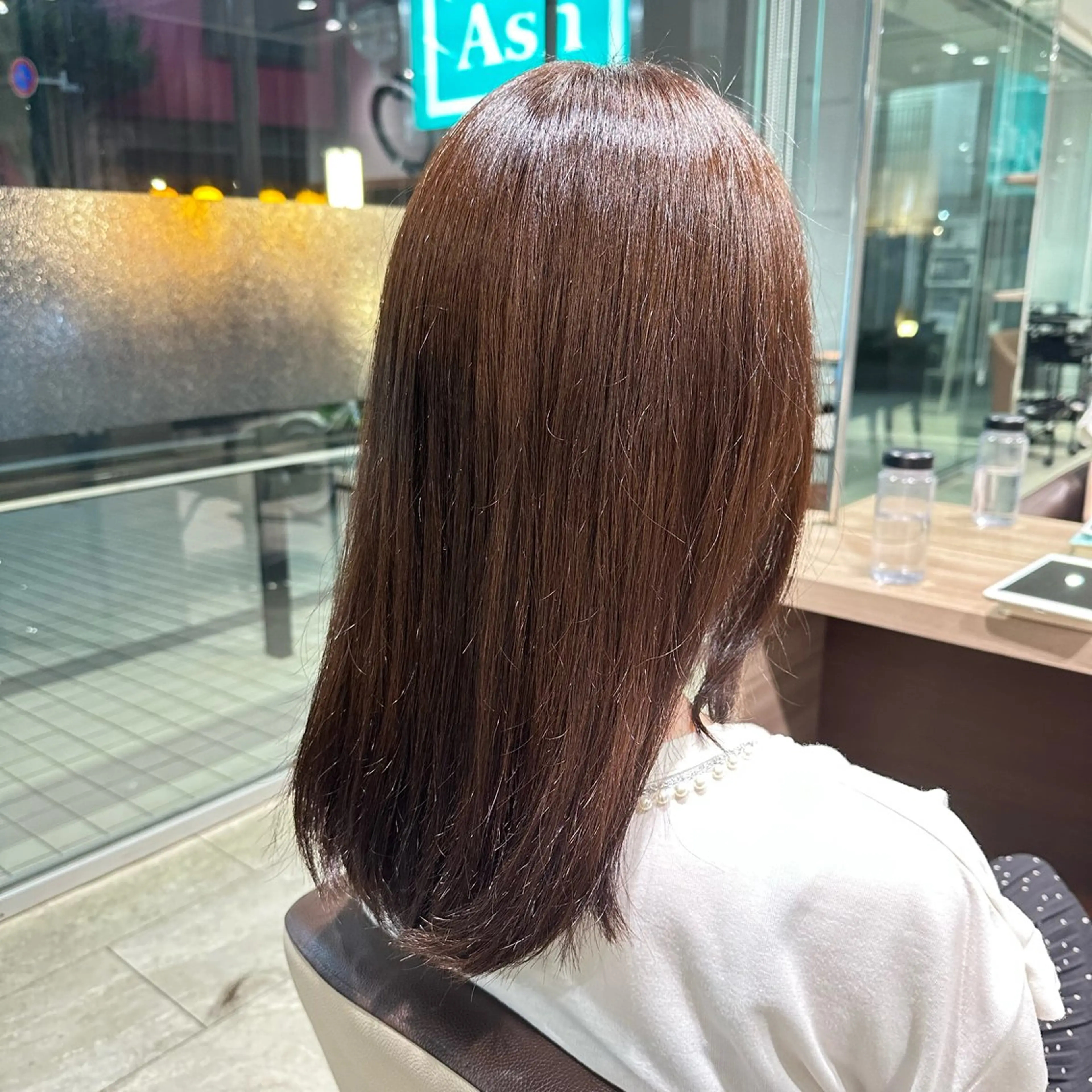 セミロング カラー Ash西船橋店 富谷 日菜乃のヘアスタイル