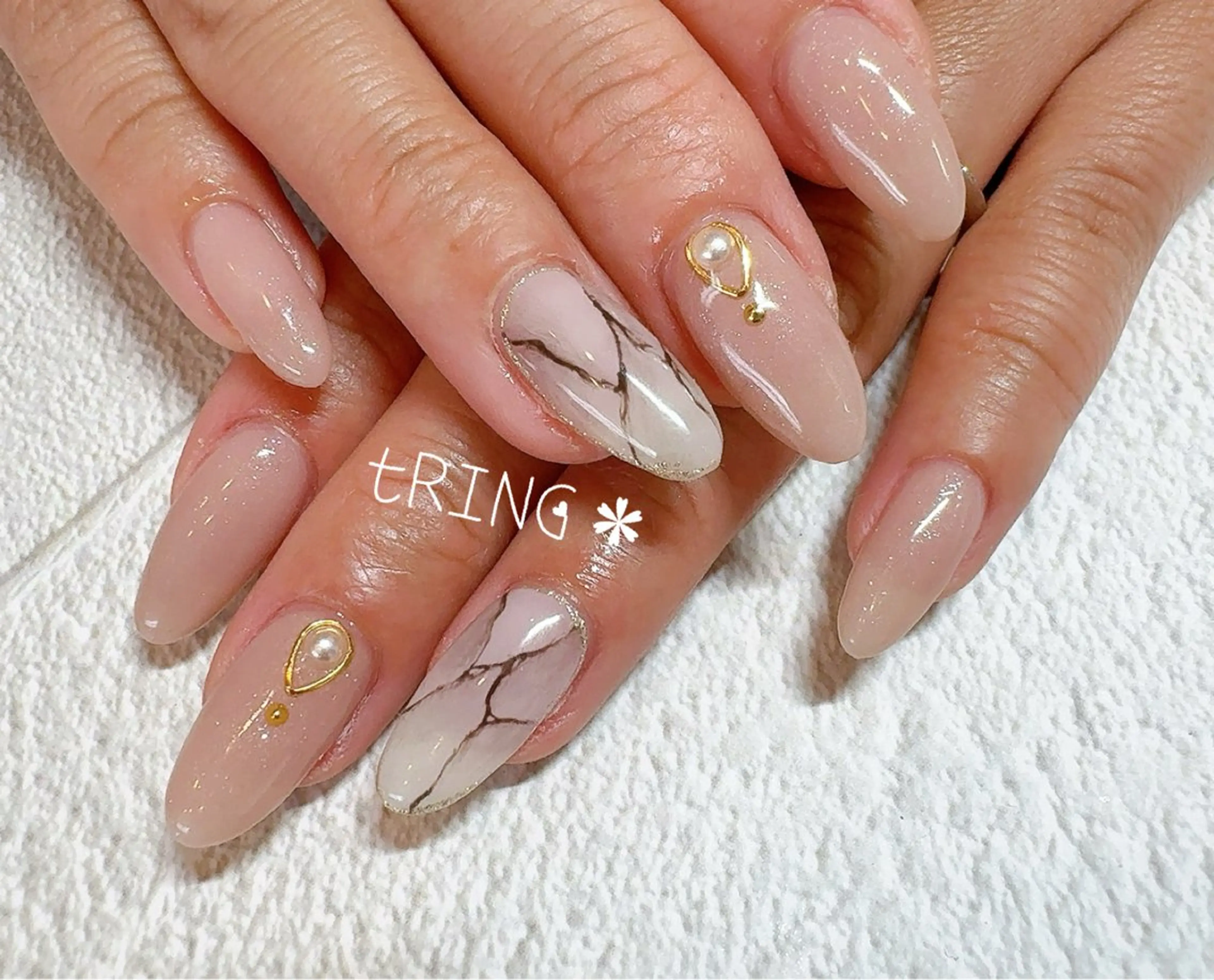 ネイル ハンドネイル tRING＊ しいの木台のネイルデザイン