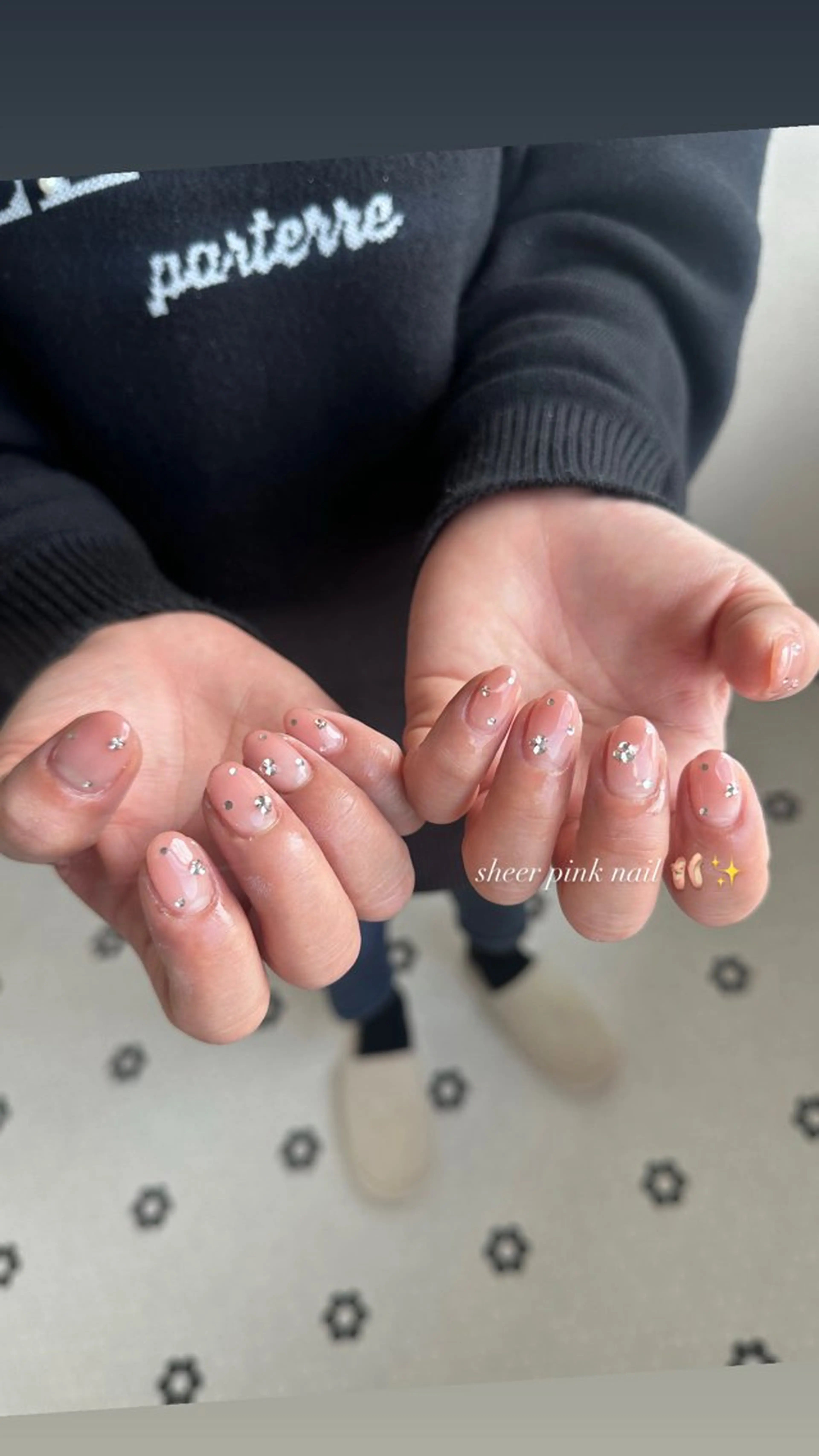 ネイル グラデーション キラキラネイル ハンドネイル ume hairsalon所属・nono/ 熊取ﾈｲﾙｻﾛﾝのネイルデザイン