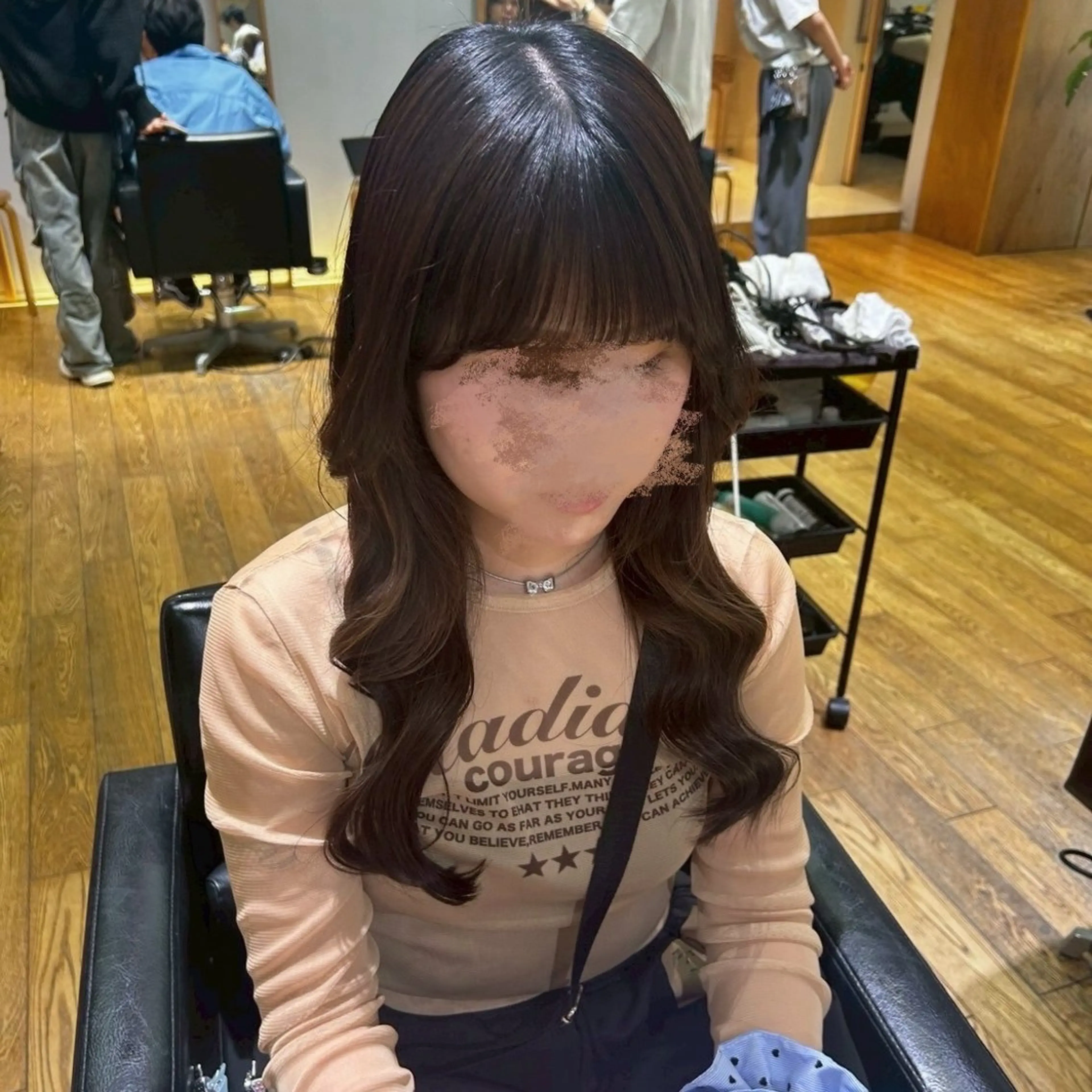 ロング ヘアアレンジ 暖色カラー/ みさほ🍒のヘアスタイル