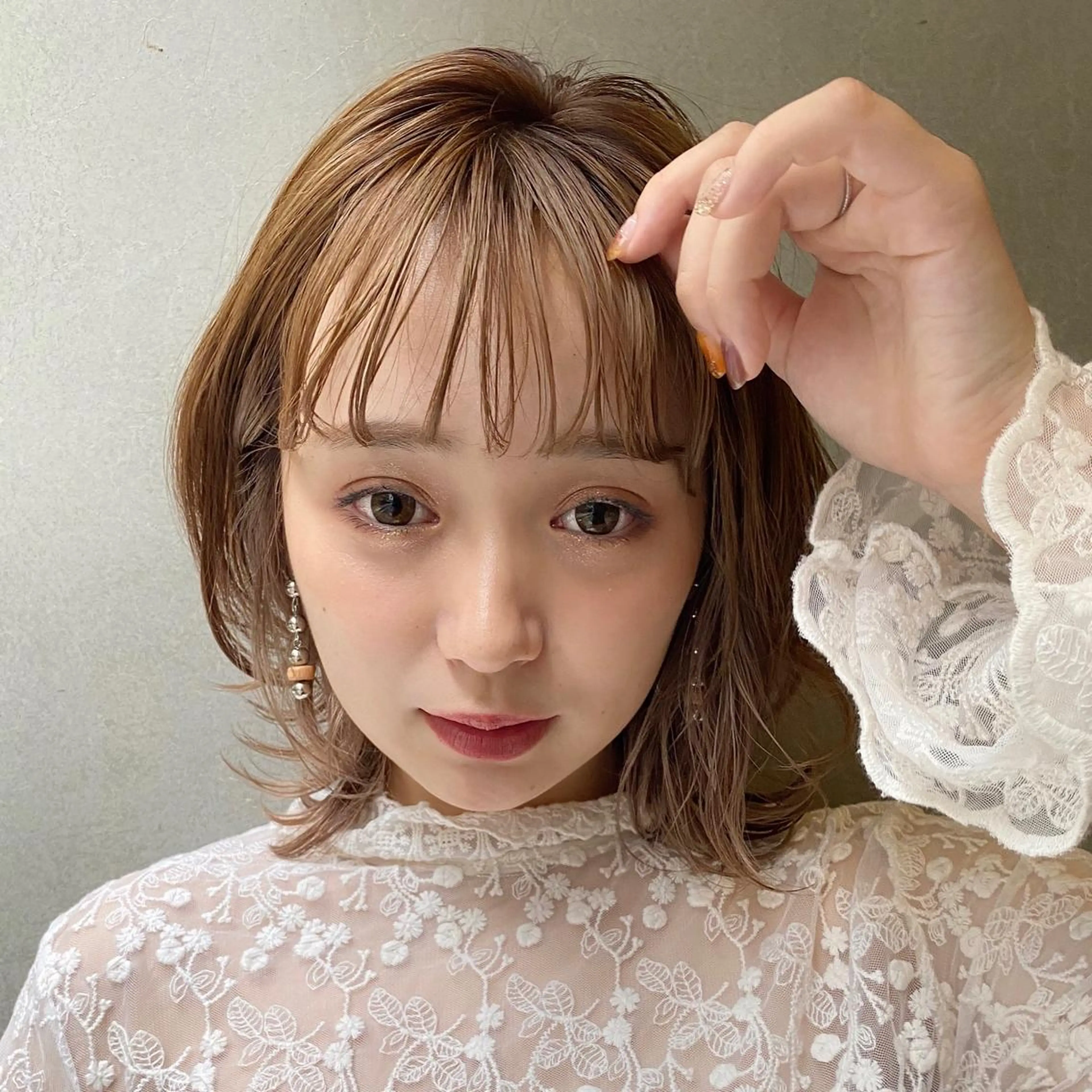 ミディアム ヘアアレンジ 銀座メンズ専門🖤 小島奈々のヘアスタイル