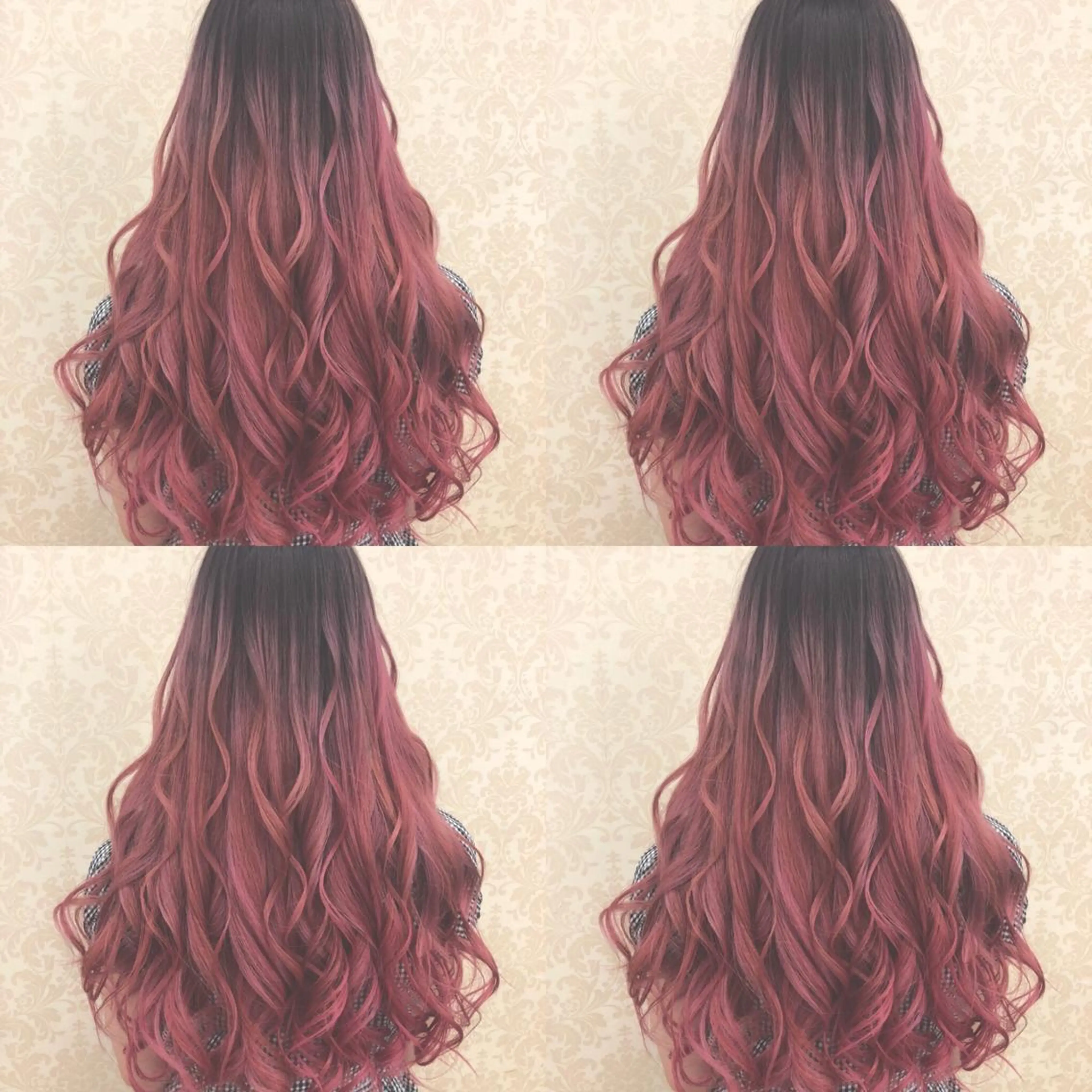 ロング カラー グラデーションカラー ピンクカラー 🌷MAYU 🌷のヘアスタイル