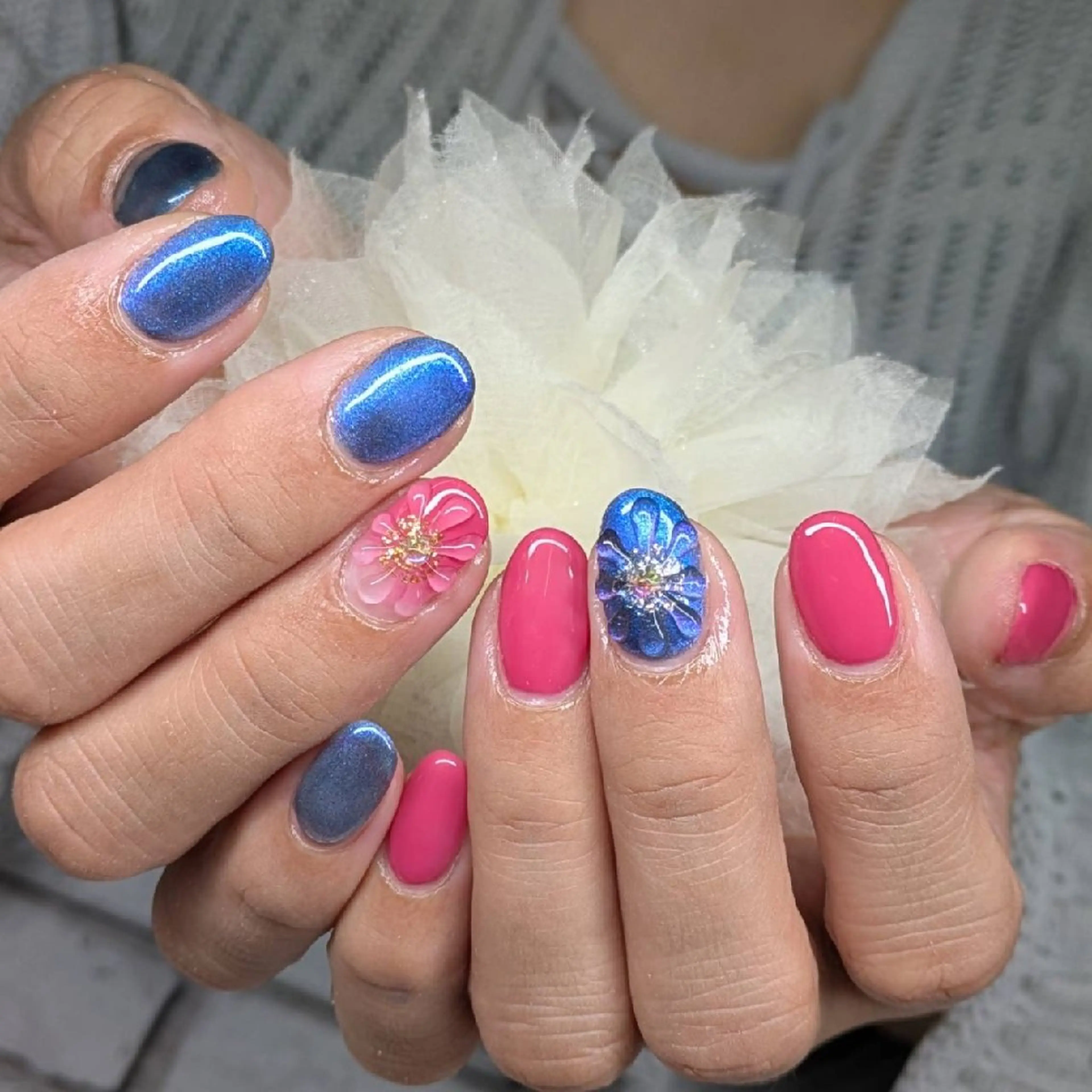 ネイル マグネットネイル ハンドネイル ネイルサロンベルティ .keikoのネイルデザイン