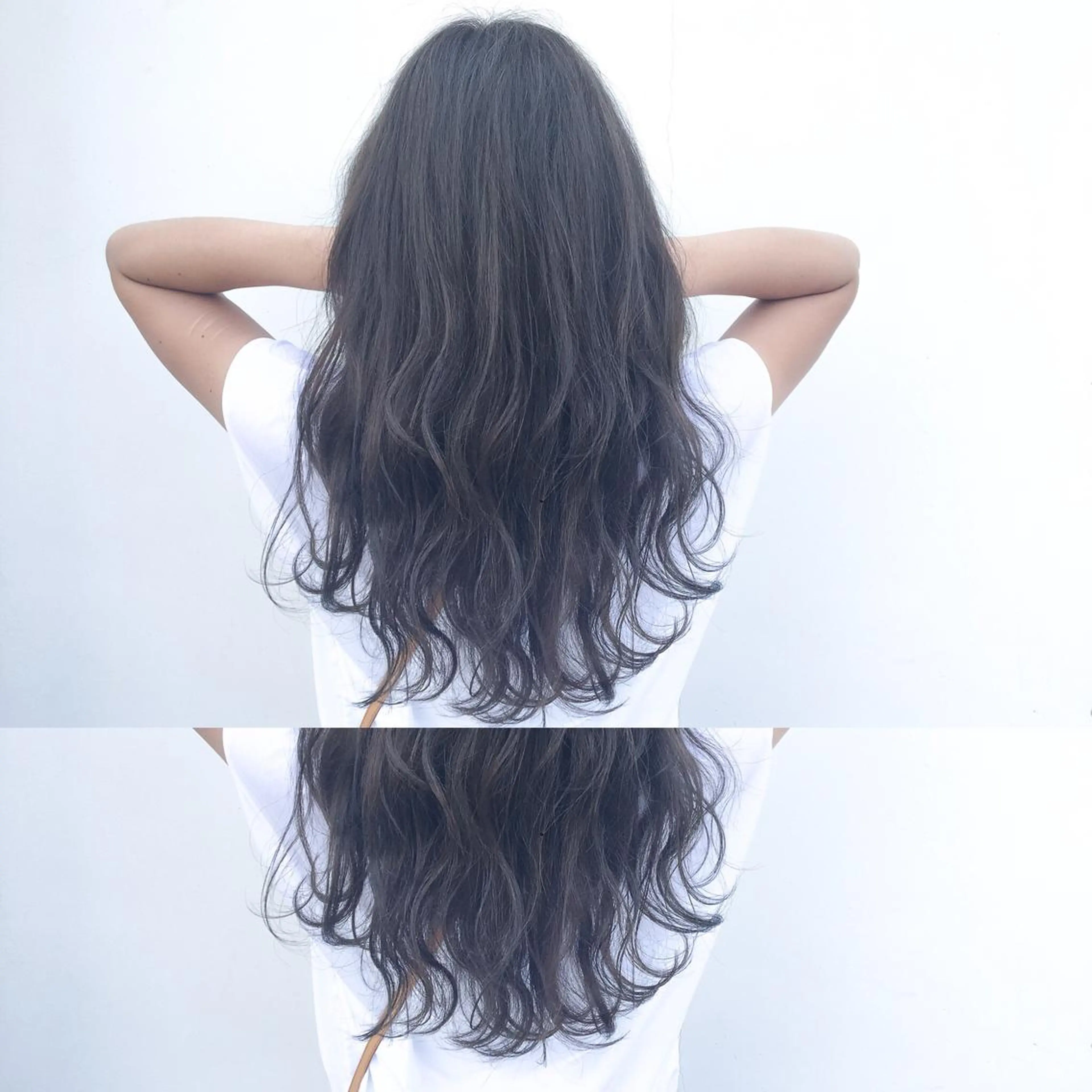 ロング カラー カット ヘアカラー トリートメント なんば髪質改善カラー Ardoreのヘアスタイル