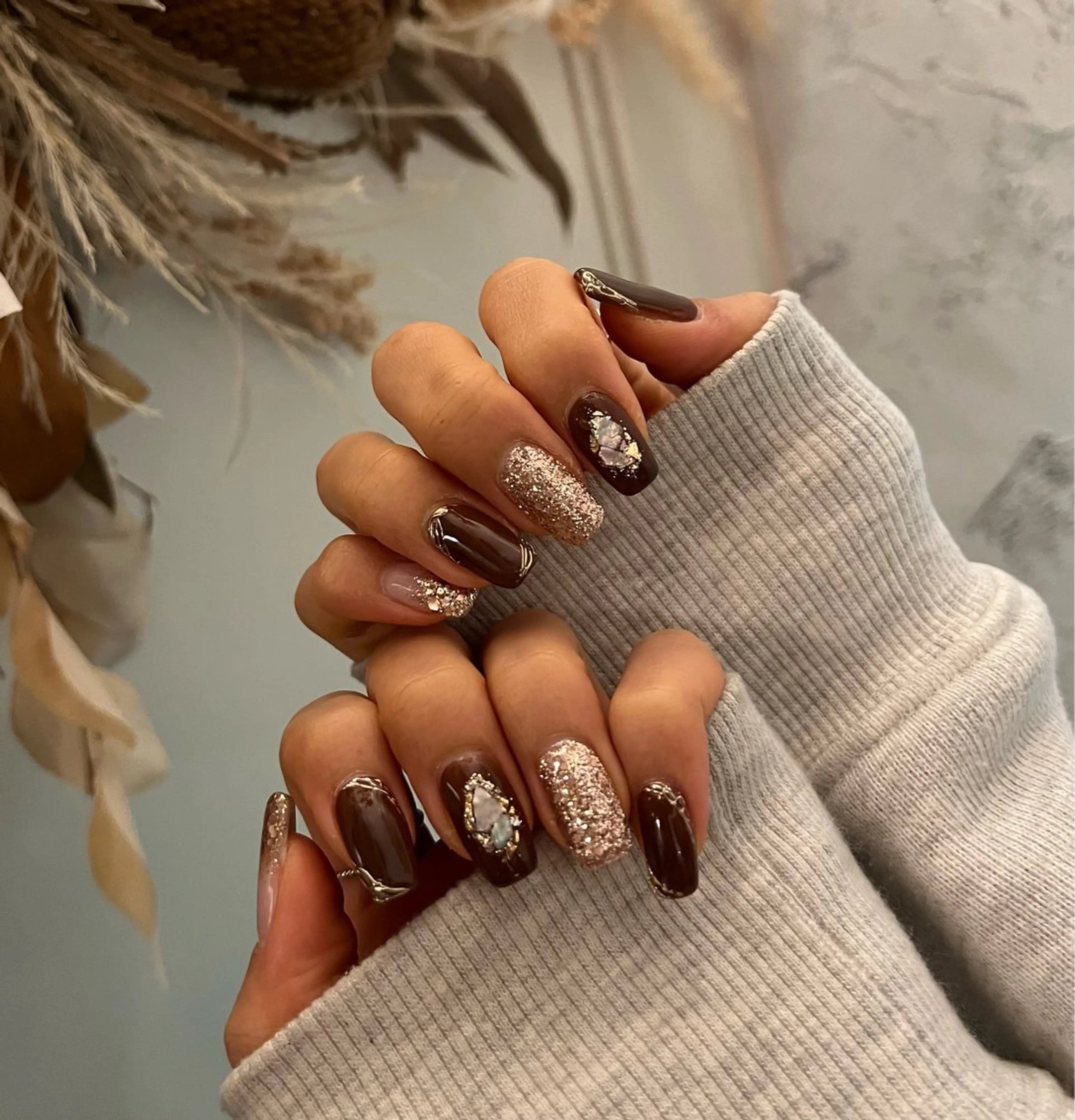 ネイル フットネイル ジェルネイル 韓国ネイル ミラーネイル ニュアンスネイル ハンドネイル nail salon Lauleaのネイルデザイン