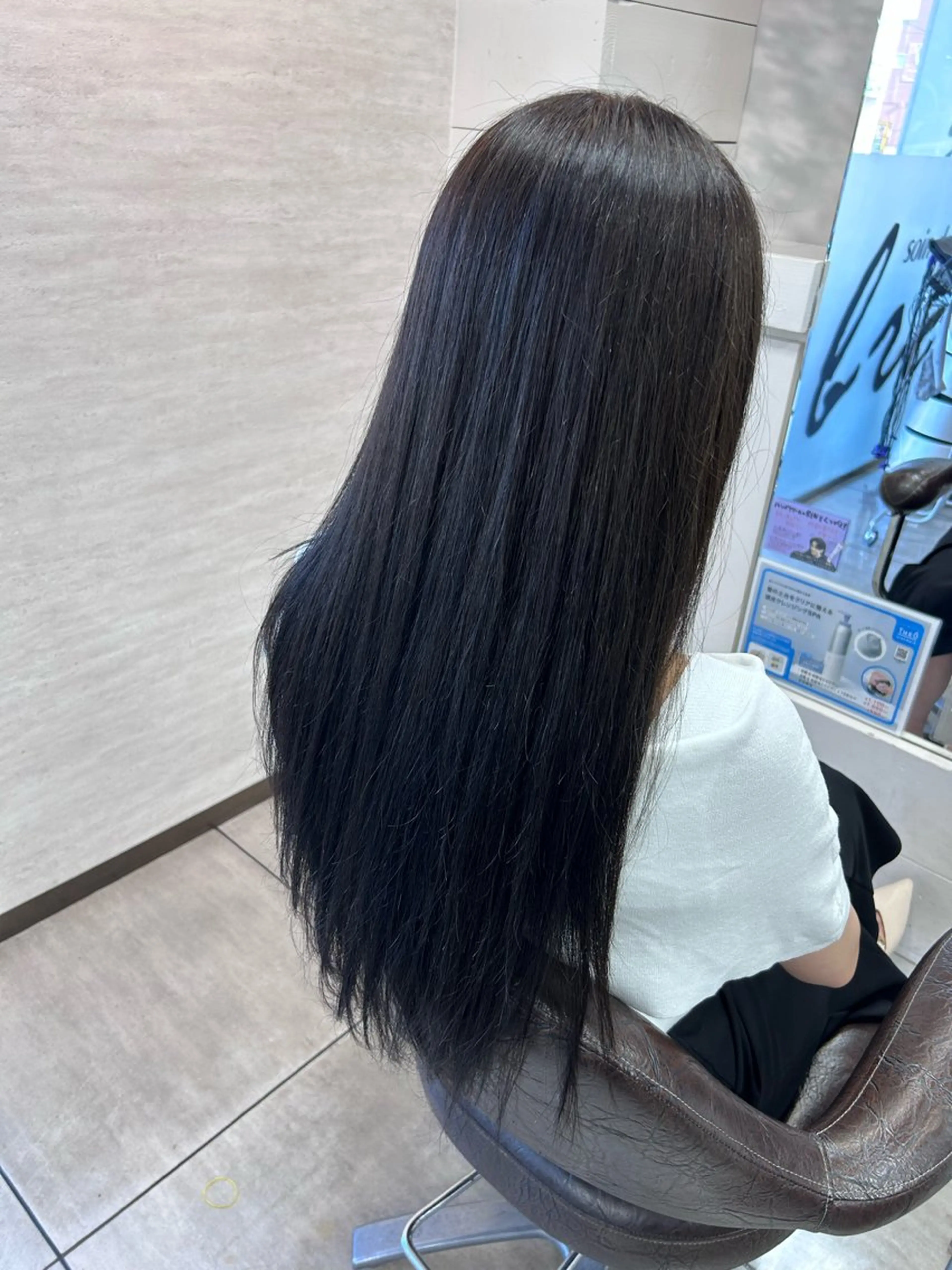 ロング カラー ブリーチ ダブルカラー グレージュ ブリーチなしカラー オリーブグレージュ 🎀艶カラー🎀 よしいあまねのヘアスタイル