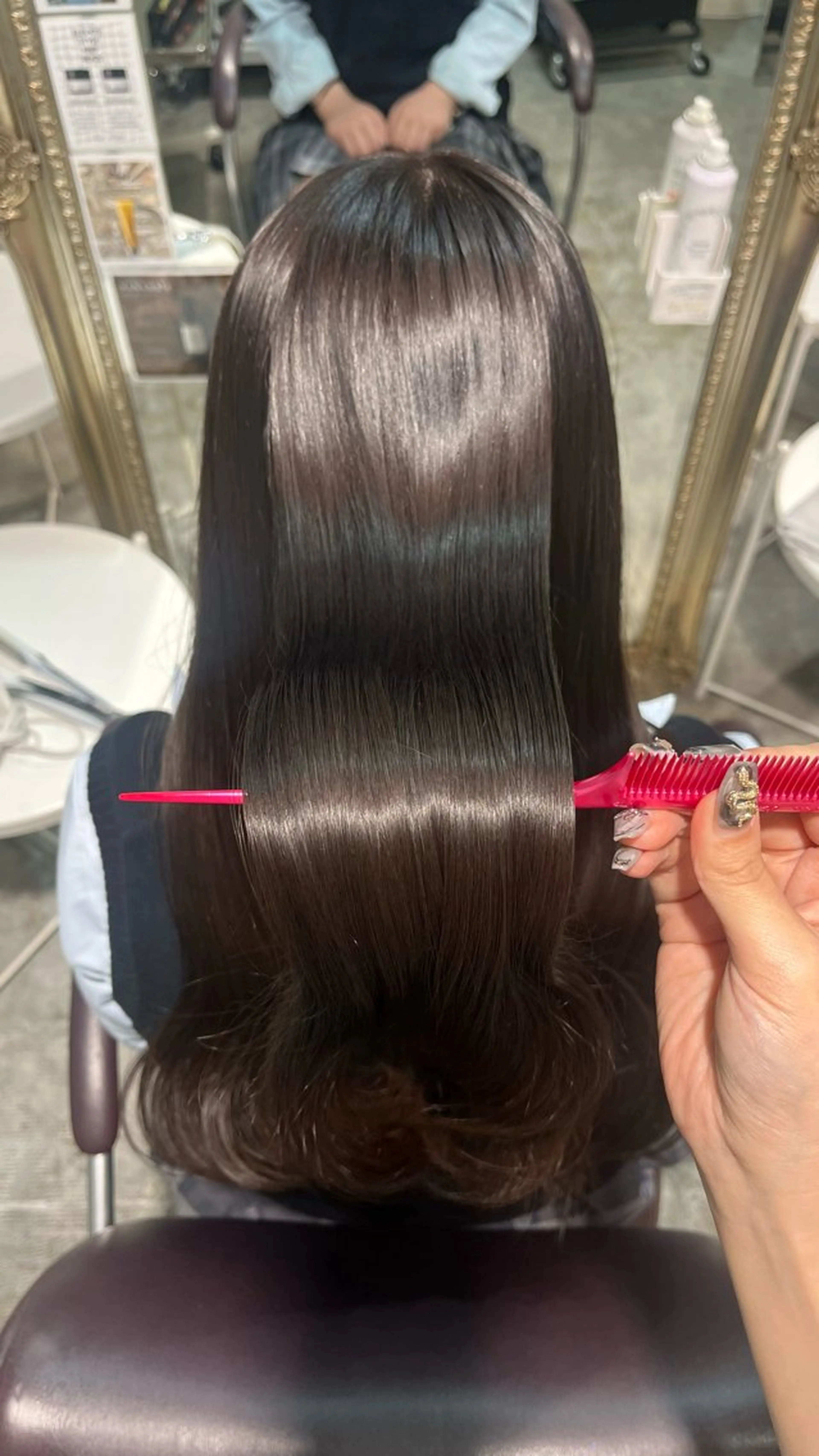 ロング カラー ヘアカラー トリートメント 🎀暖色カラー/ ハナ🎀のヘアスタイル