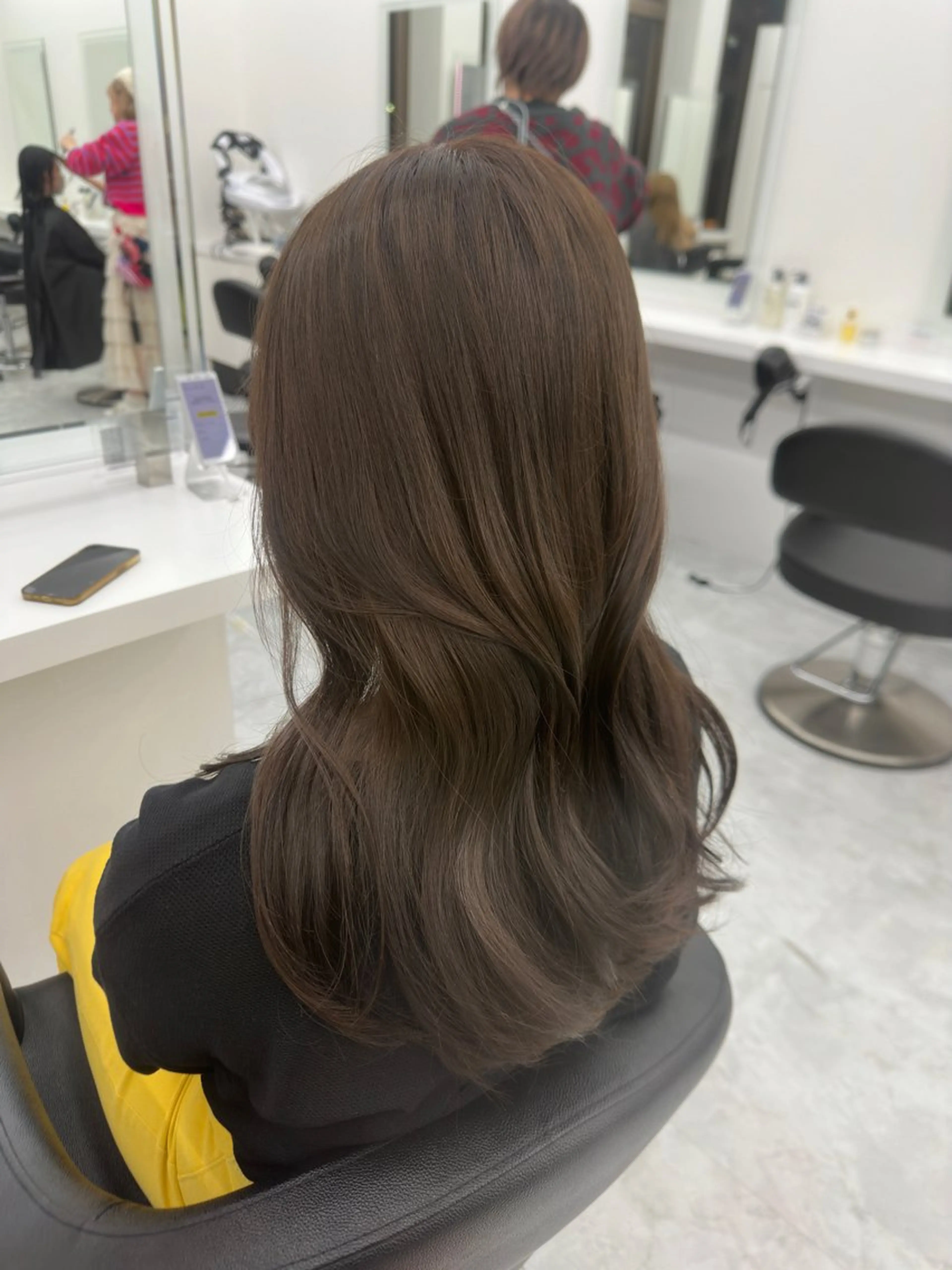 ロング カラー パーマ ヘアアレンジ メンズ キッズ ♥️韓国ヘア レイヤー♥️ゆりのヘアスタイル