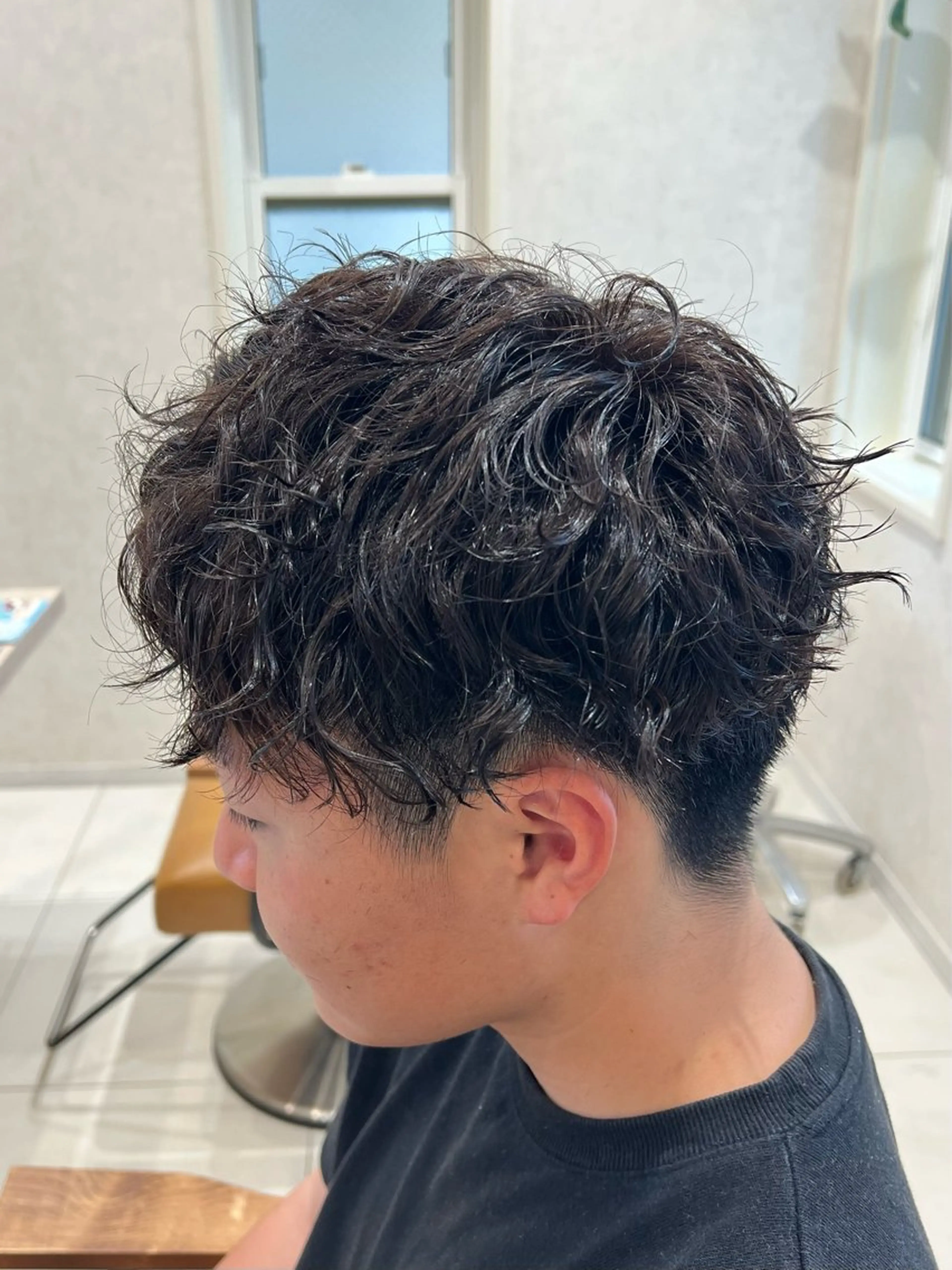 メンズ レディースショート／ メンズパーマ／足立のヘアスタイル