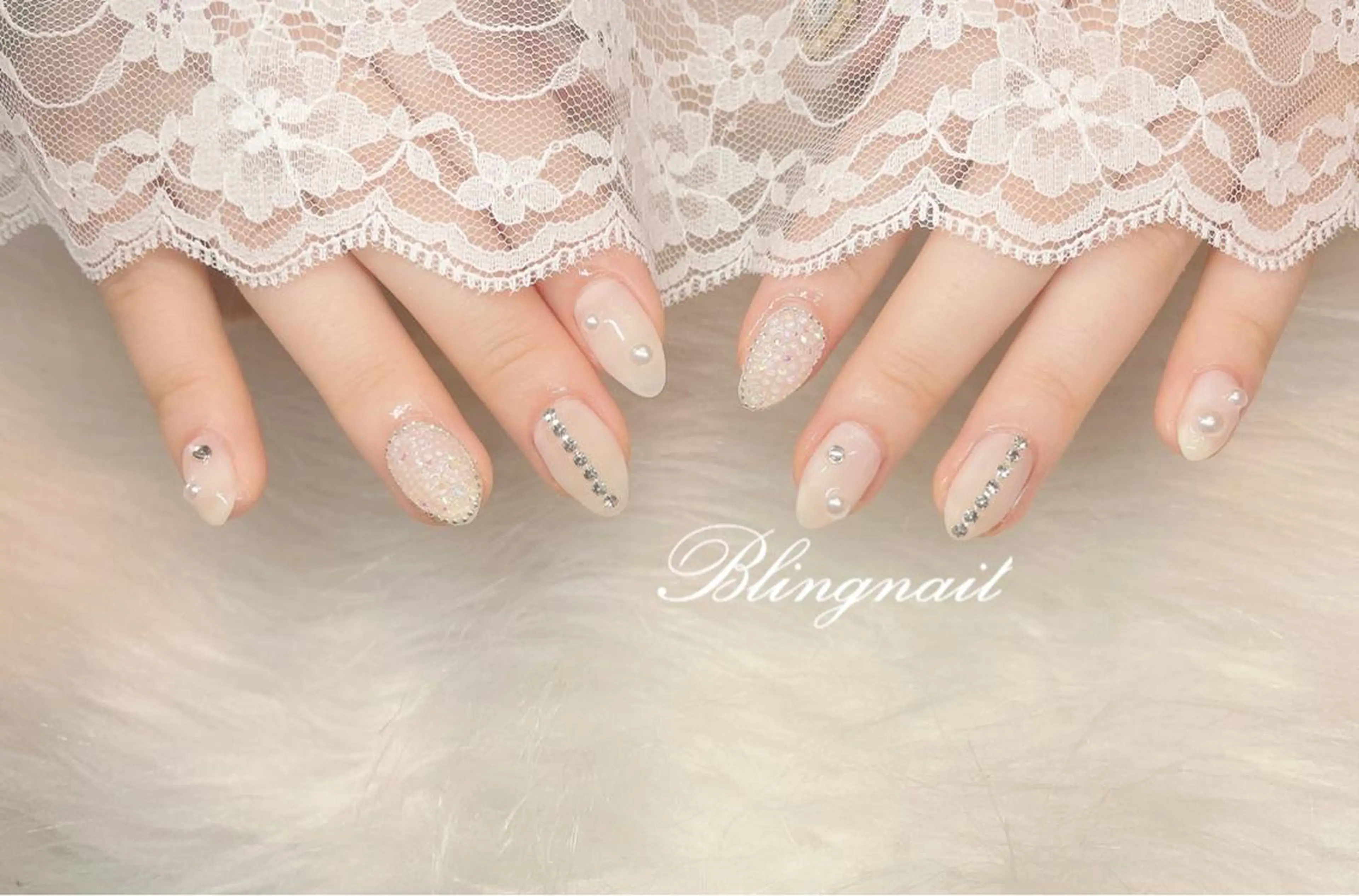 ネイル 23時まで❤︎韓国、 ワンホンネイルのネイルデザイン