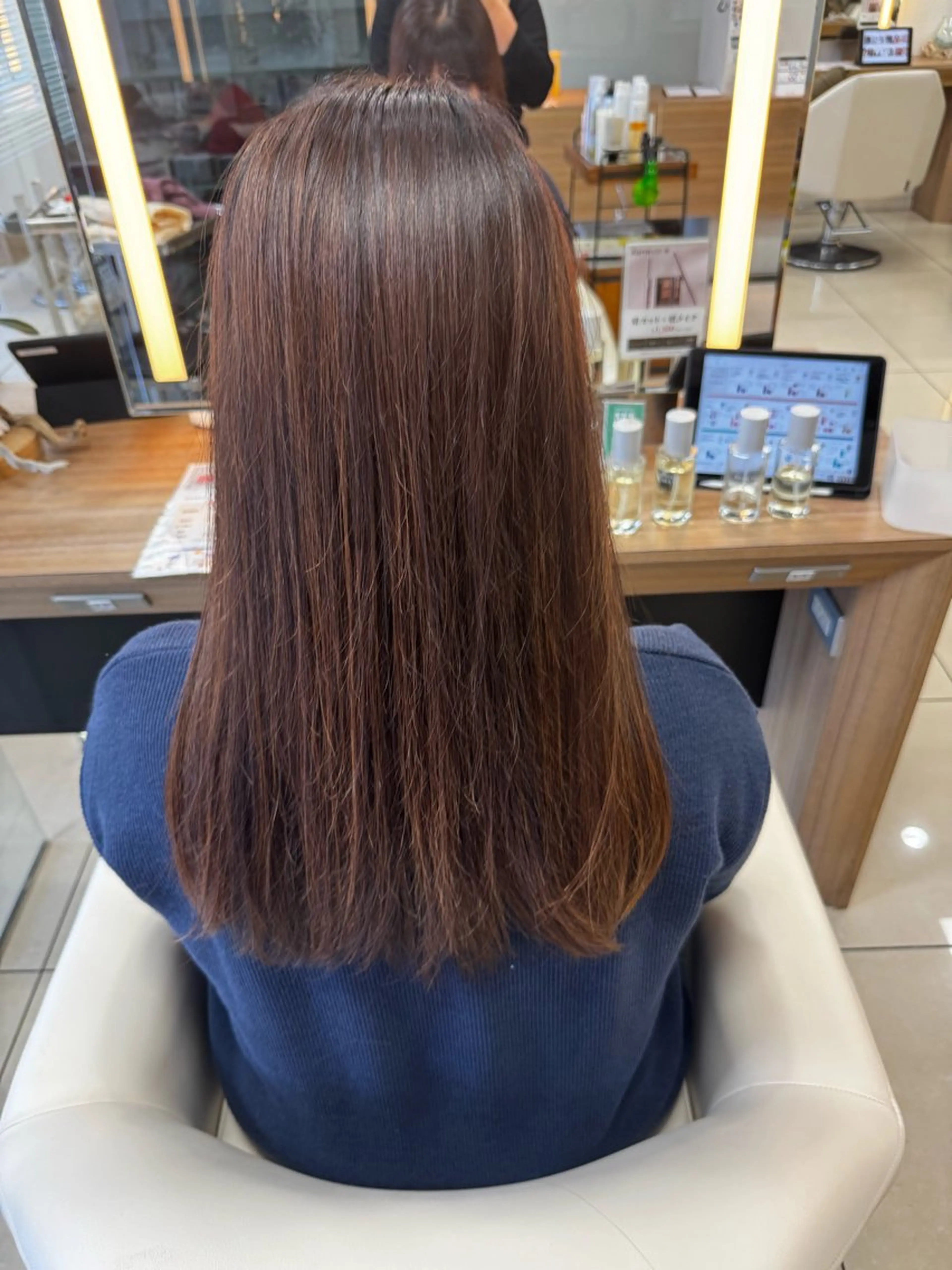 ロング ダブルカラーベージュ カラー/tuburaのヘアスタイル