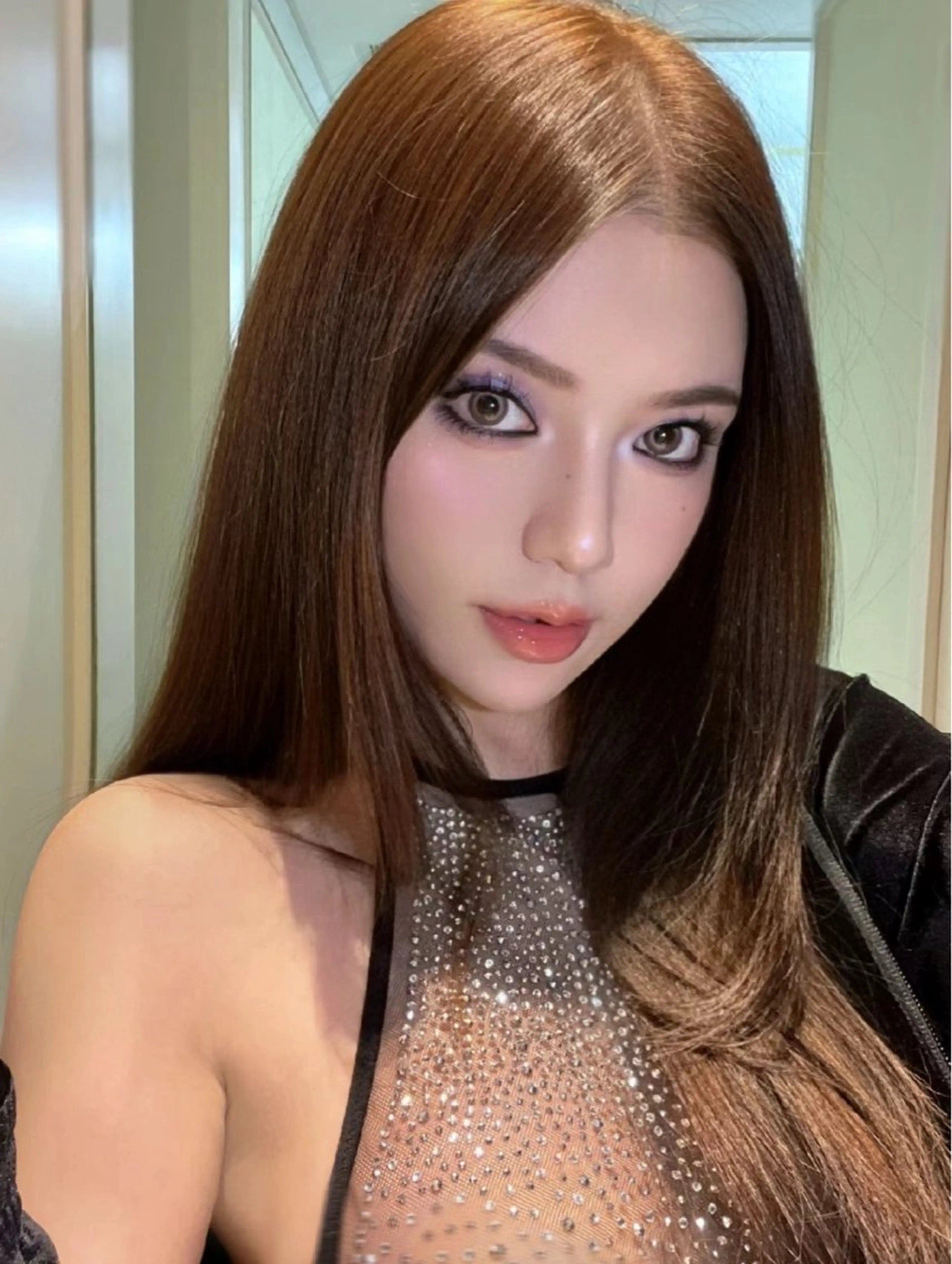 ロング カット トリートメント 海野翔吾🇨🇳 ワンホンレイヤーのヘアスタイル