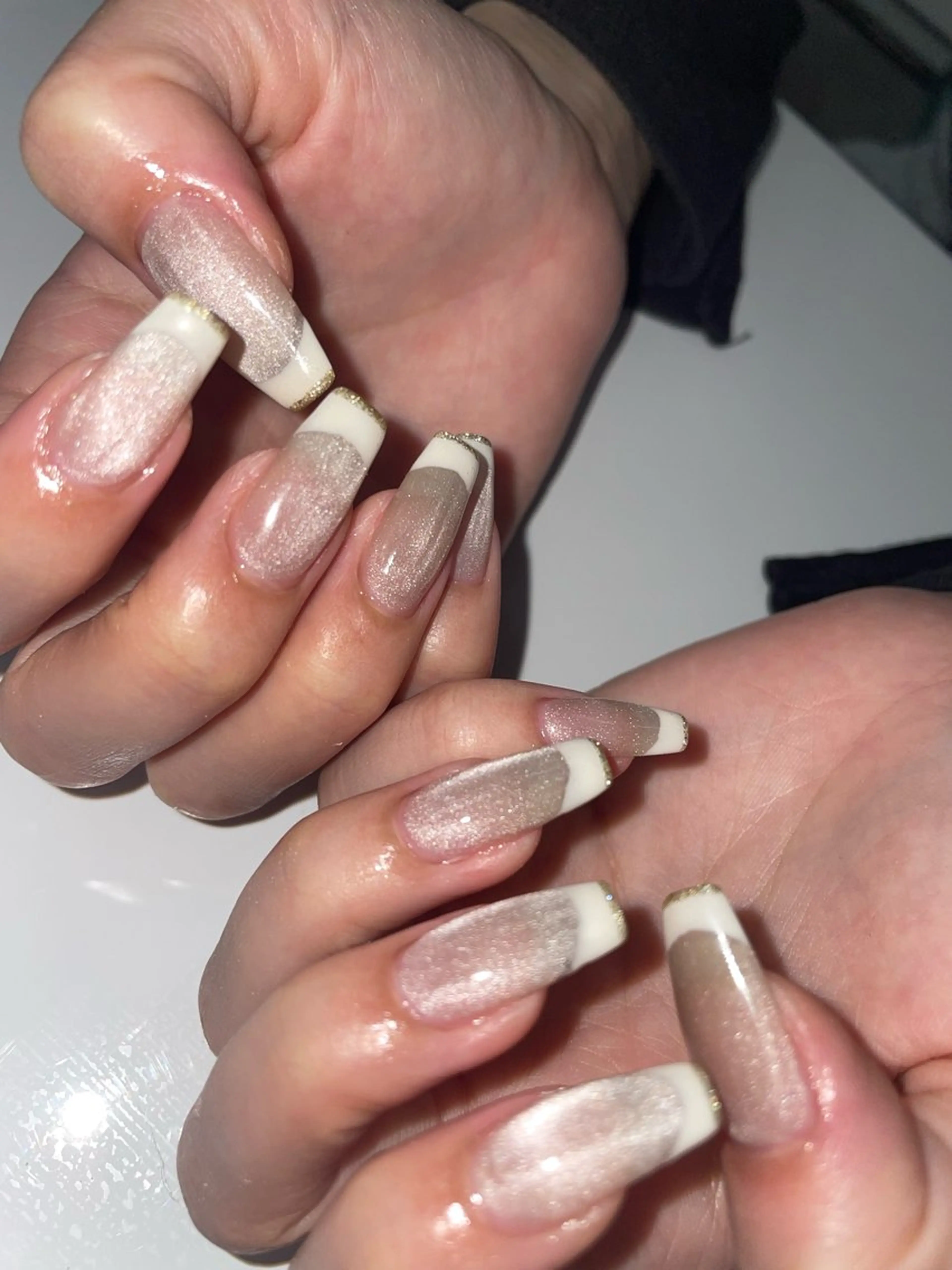 ネイル アートネイル フレンチネイル ジェルネイル グラデーション 韓国ネイル ハンドネイル WOLTOKYO池袋 ★chiakiのネイルデザイン