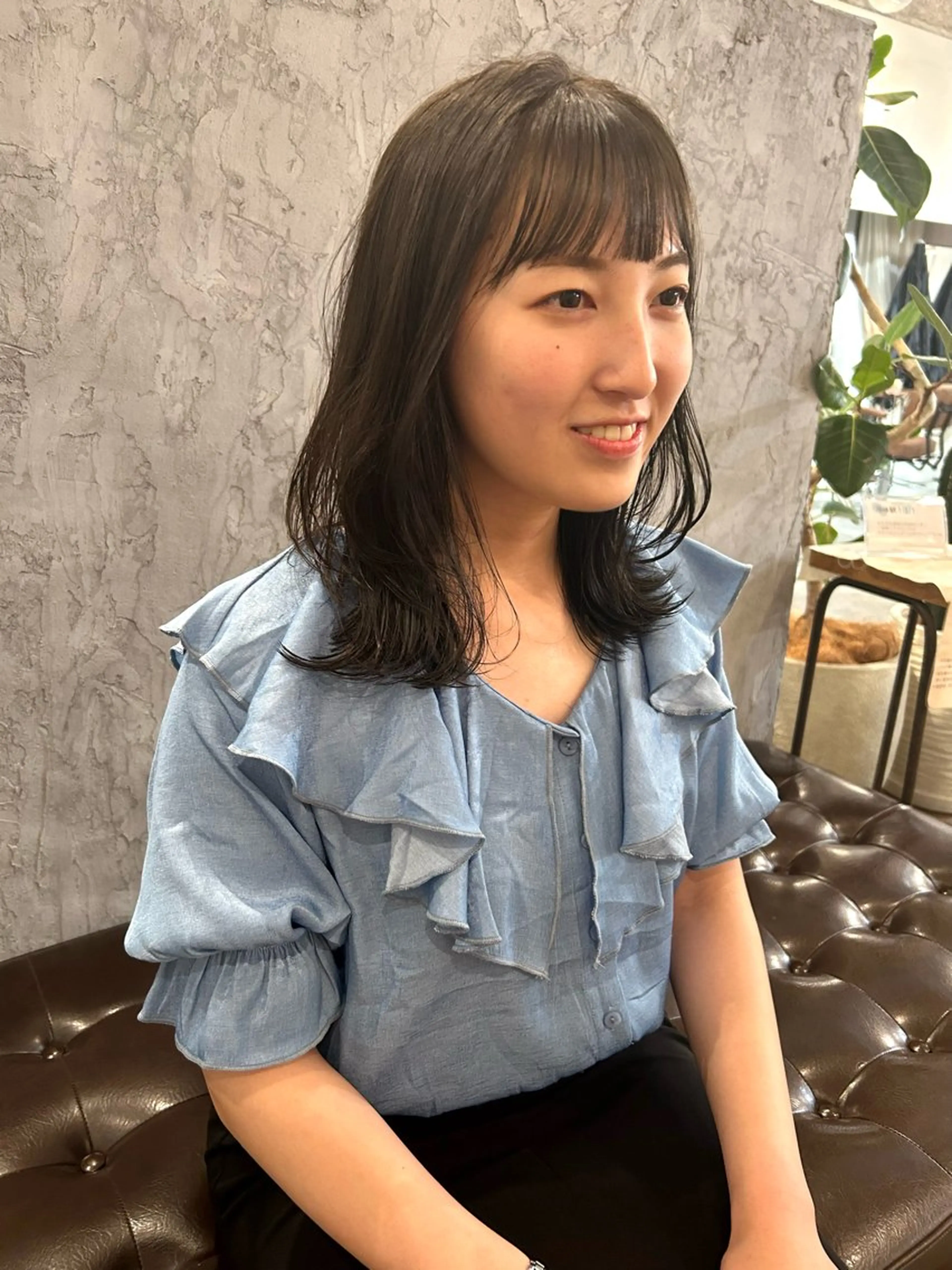 ミディアム レイヤーカット 似合わせヘア/透明感 カラー/ Rioのヘアスタイル