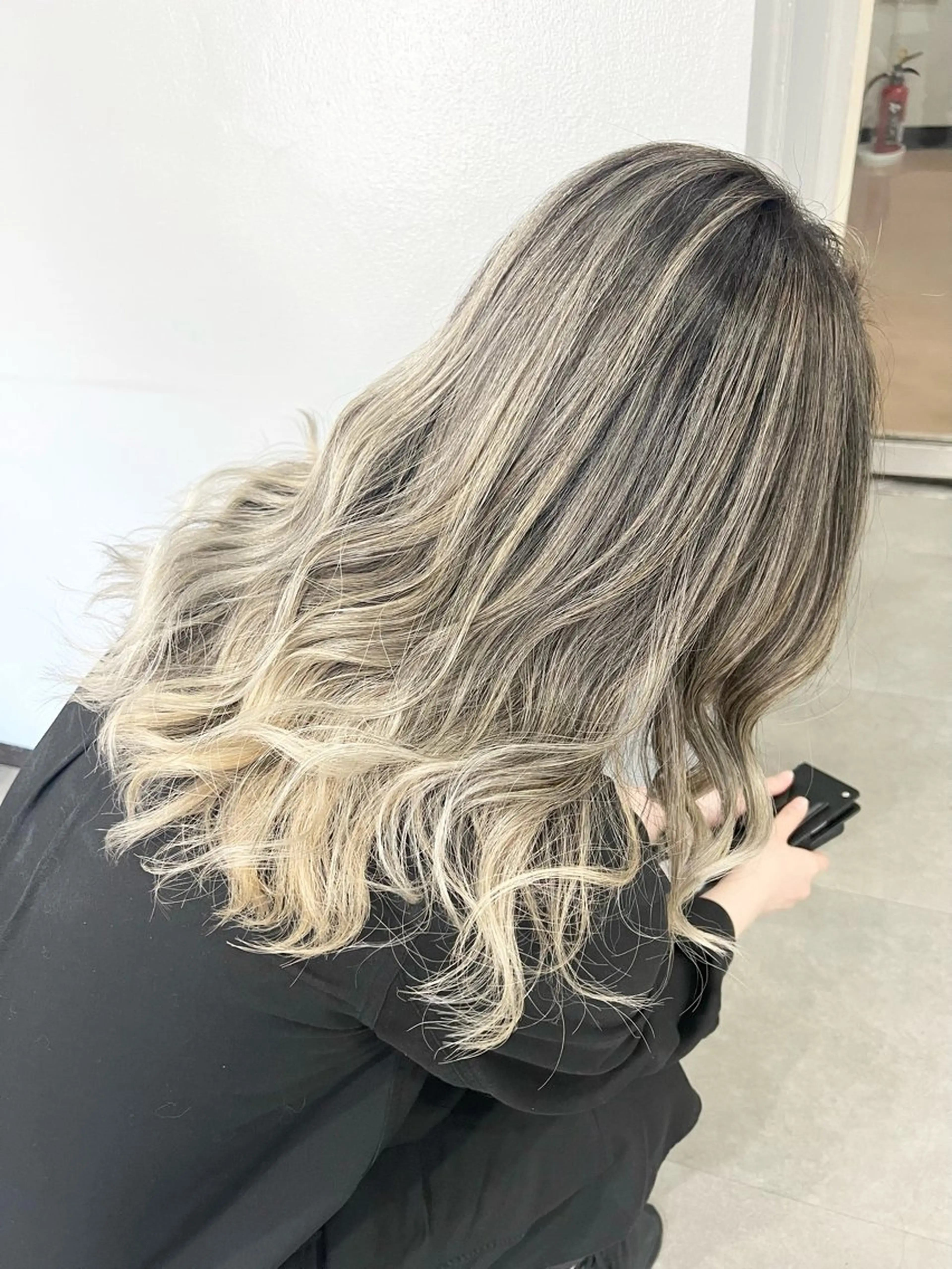 カット+バレイヤージュの写真