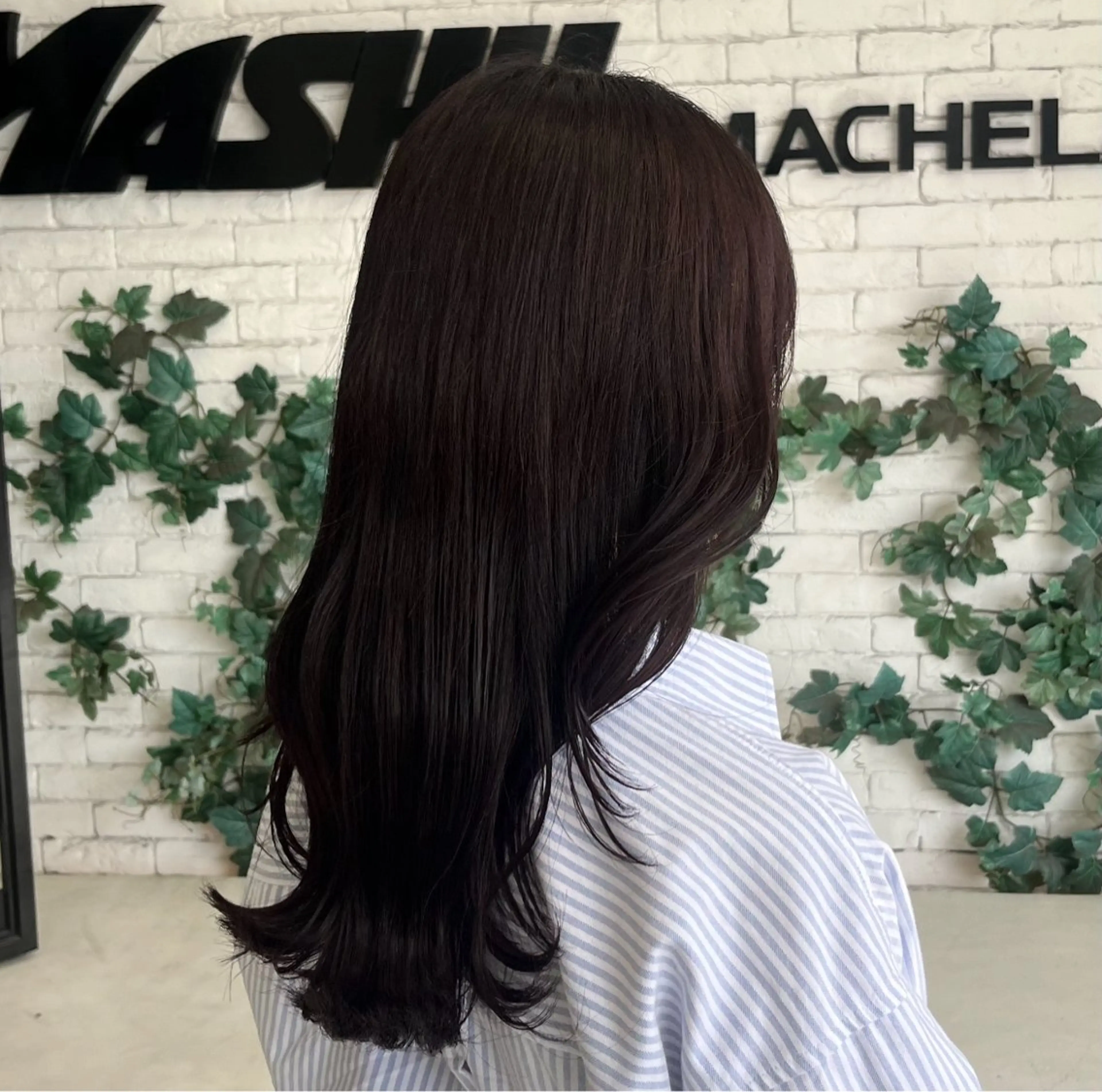 【🩶暗髪カラー🖤】暗すぎない暗髪カラーです🫧の写真