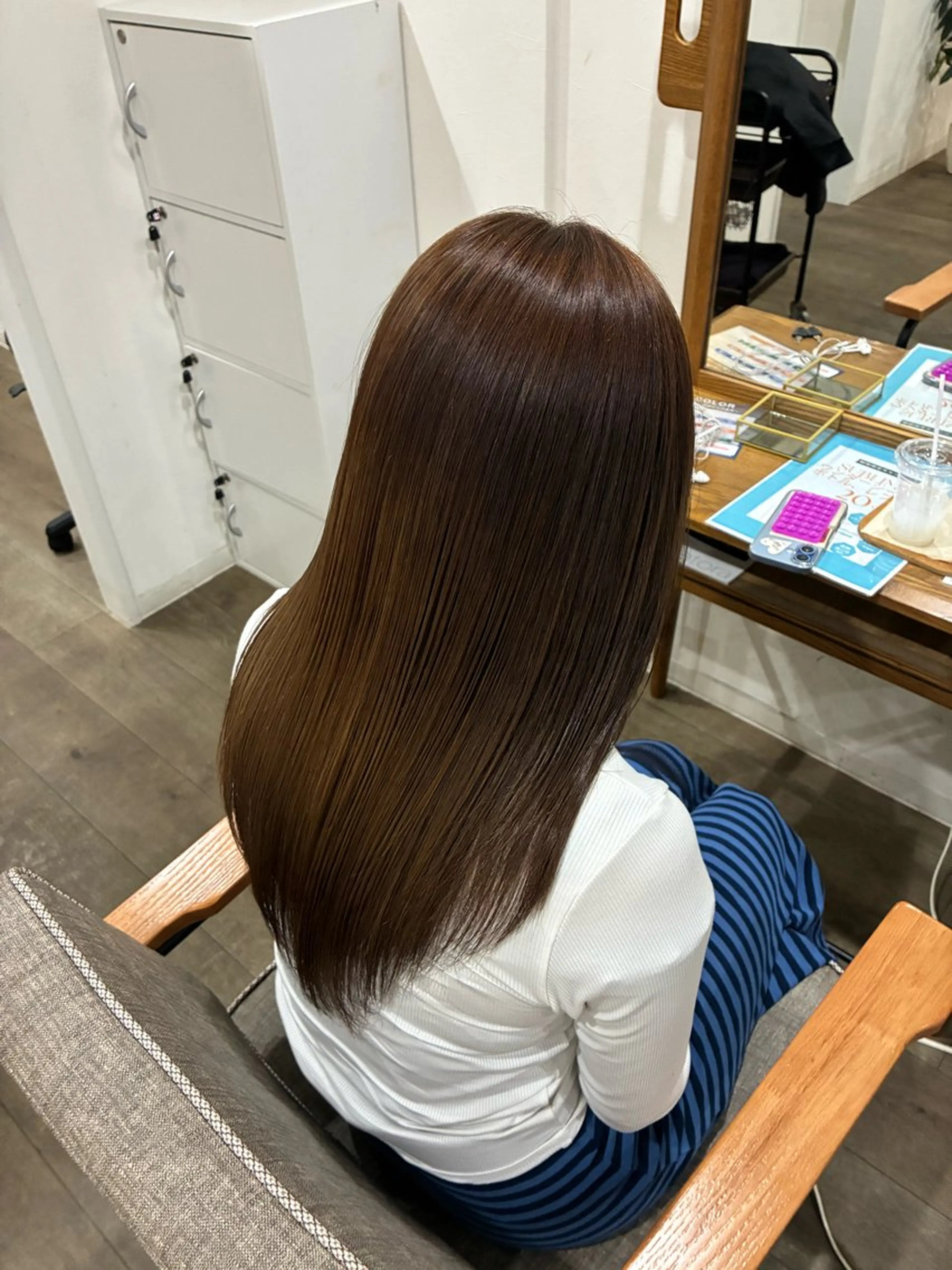 ロング 縮毛矯正 髪質改善jewelbox 〜私のトリートメント〜 東梅田店所属・髪質改善/ボブ/梅田 runa_ニュアンスのヘアスタイル