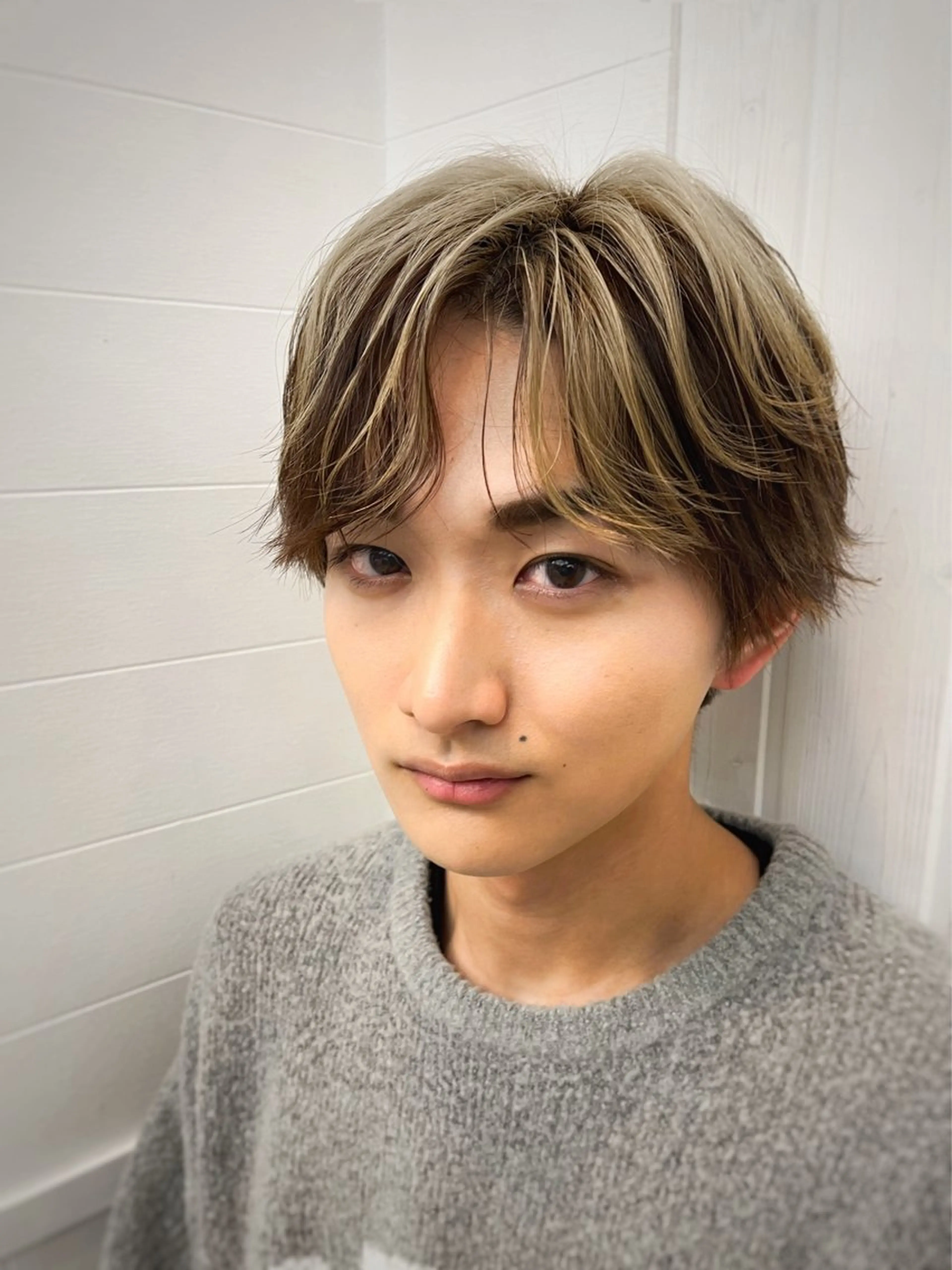 ミディアム カラー パーマ ヘアアレンジ ヘアカラー ®️レイヤー/透明感 カラー/星野六三四のヘアスタイル