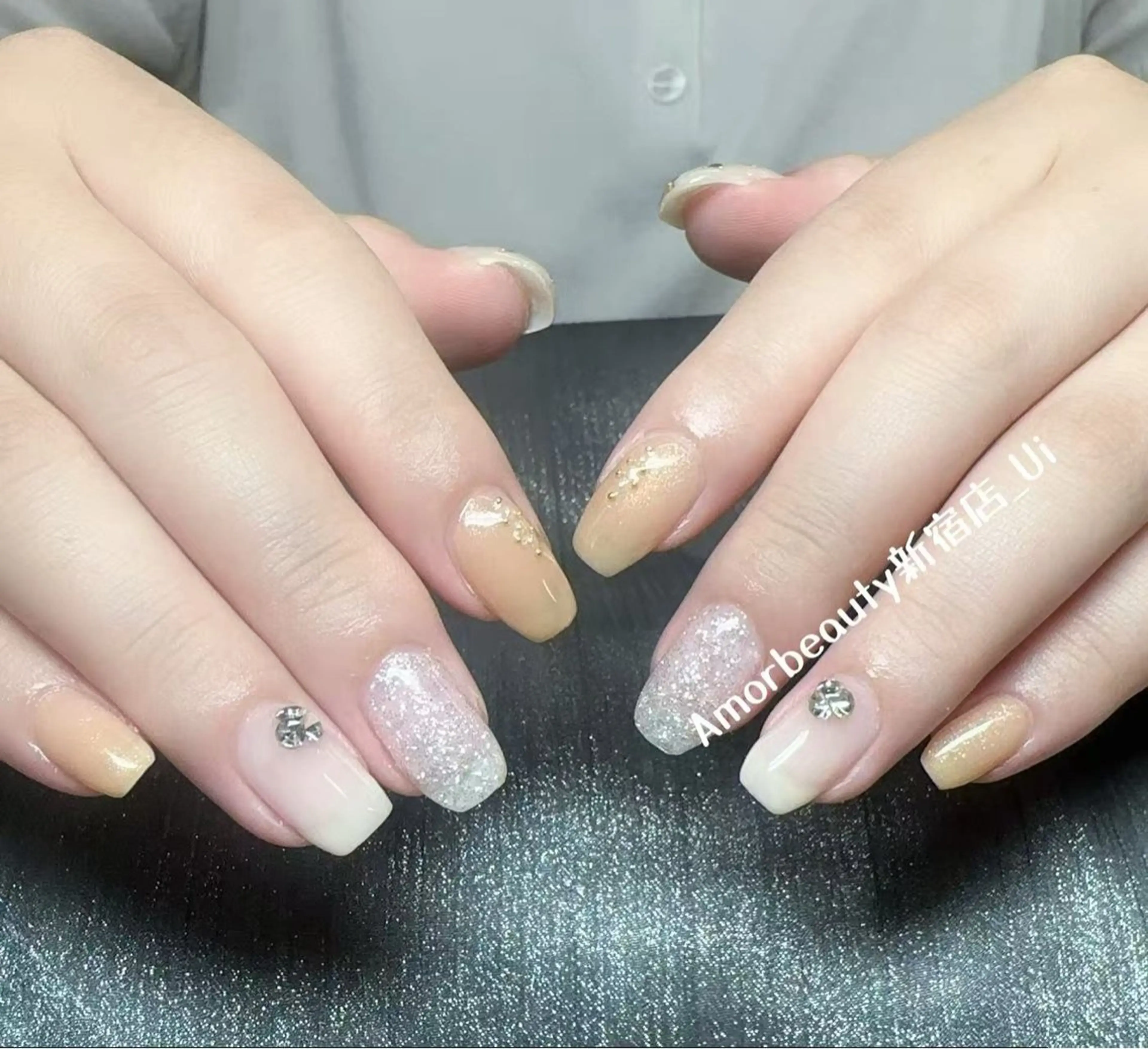 ネイル ハンドネイル ハンドケア Ui_Amor (パラジェル)のネイルデザイン