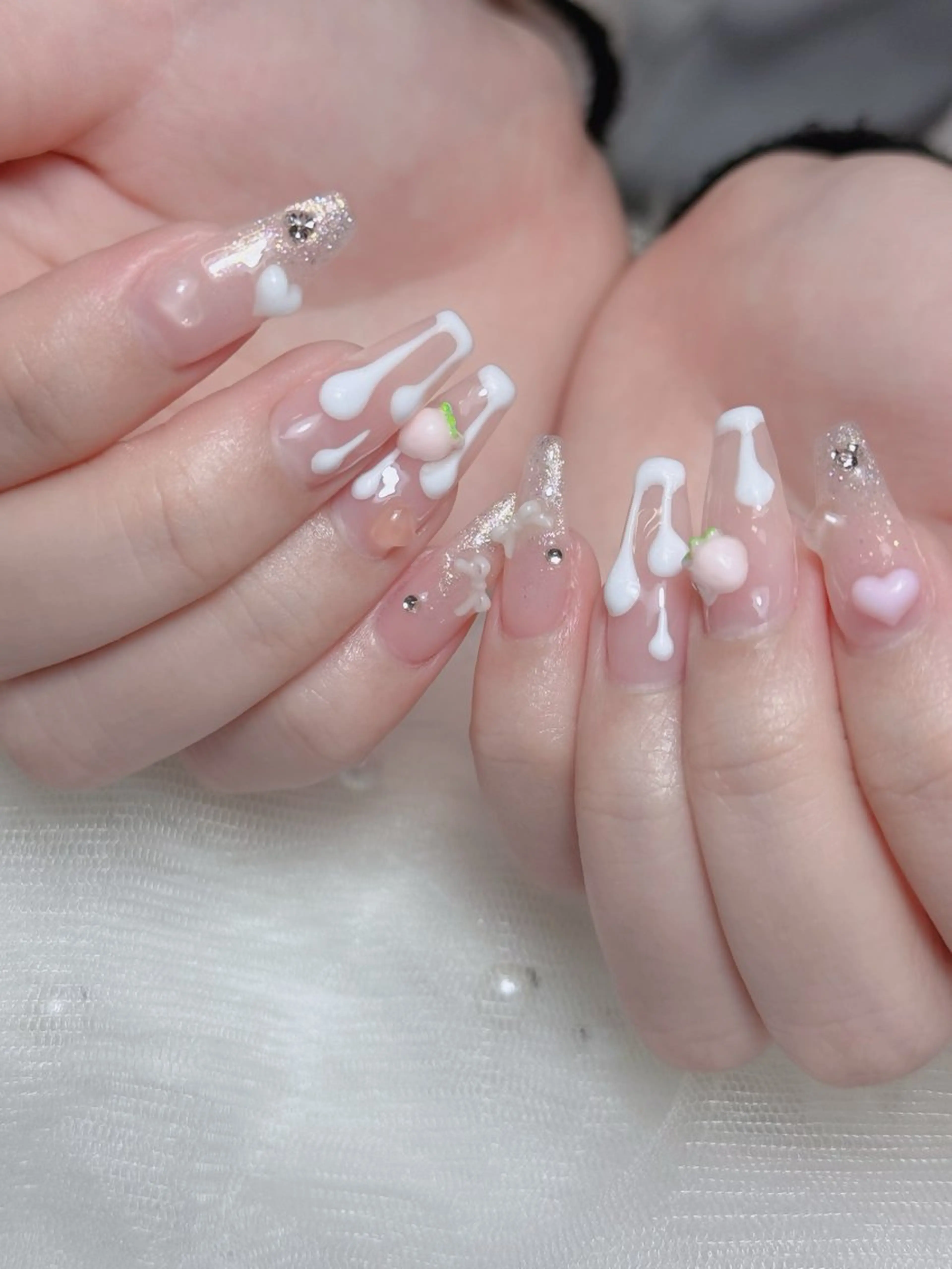 ネイル オーロラネイル チークネイル フットネイル フレンチネイル 韓国ネイル ハンドネイル Lumi Nailのネイルデザイン