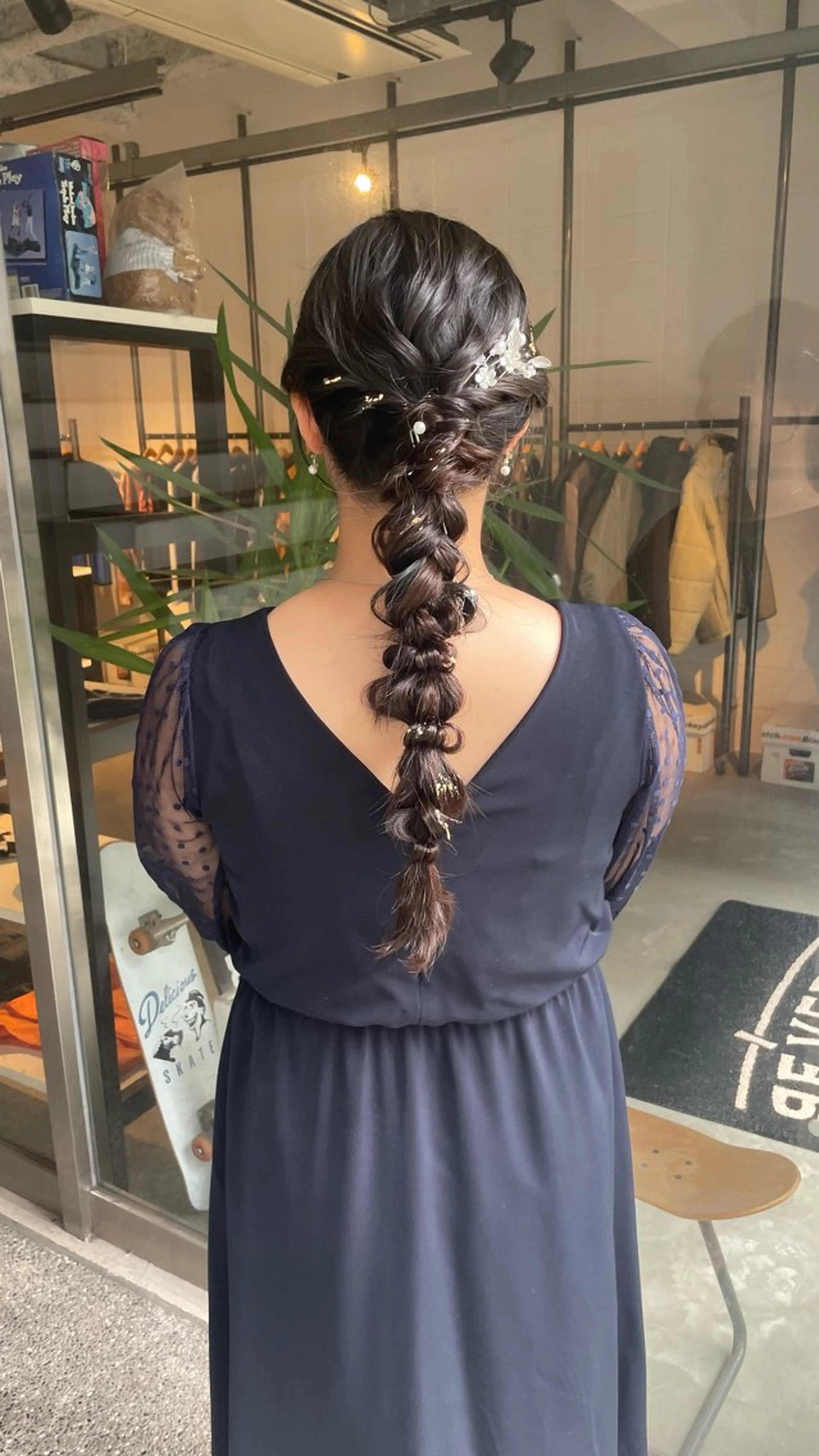 ロング ヘアセット chic 渡辺 桃羽のヘアスタイル