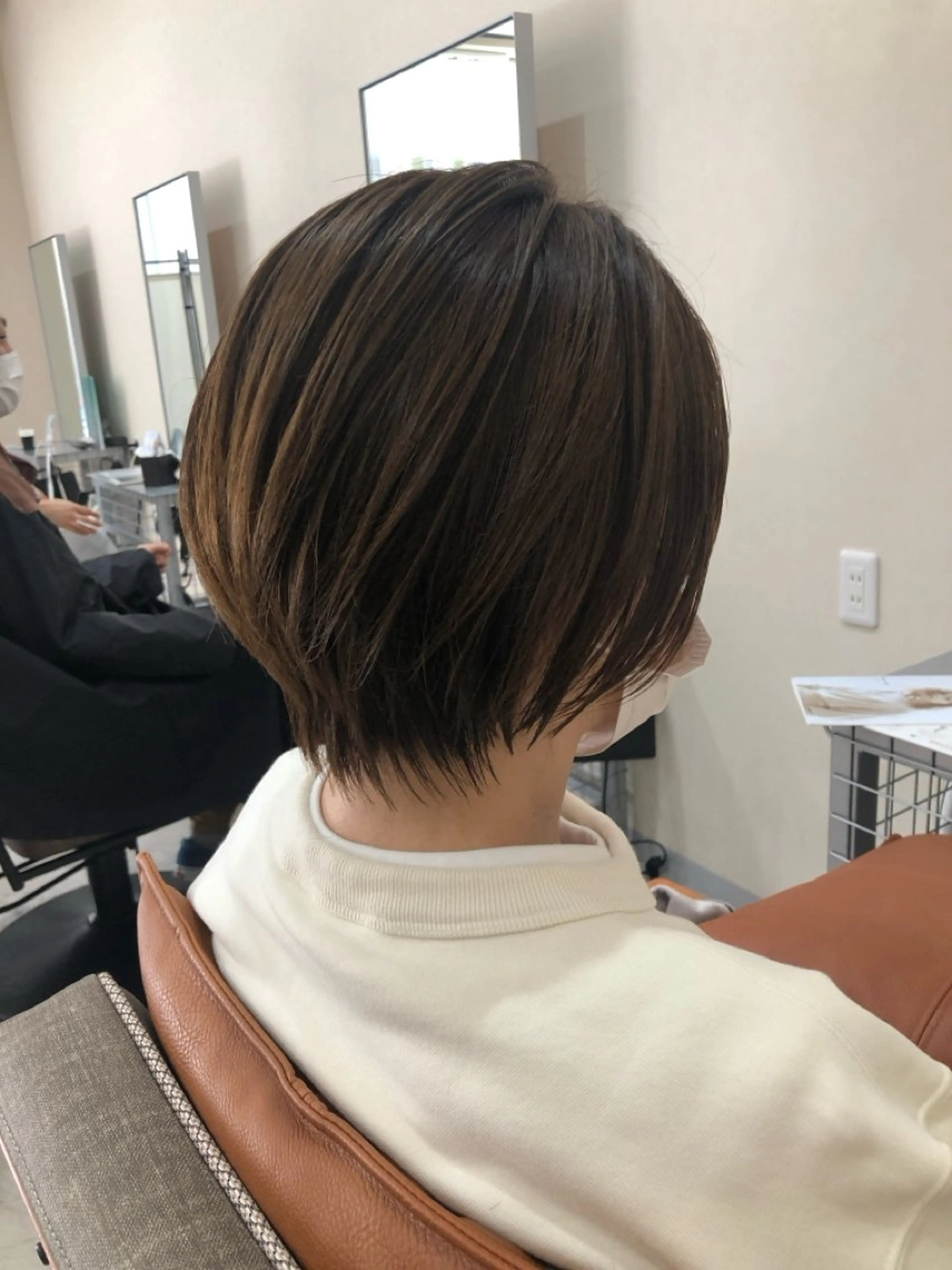 ショート カラー ショートボブ ショートレイヤー ボブ レイヤーカット ショートヘア 佐々木 政徳のヘアスタイル