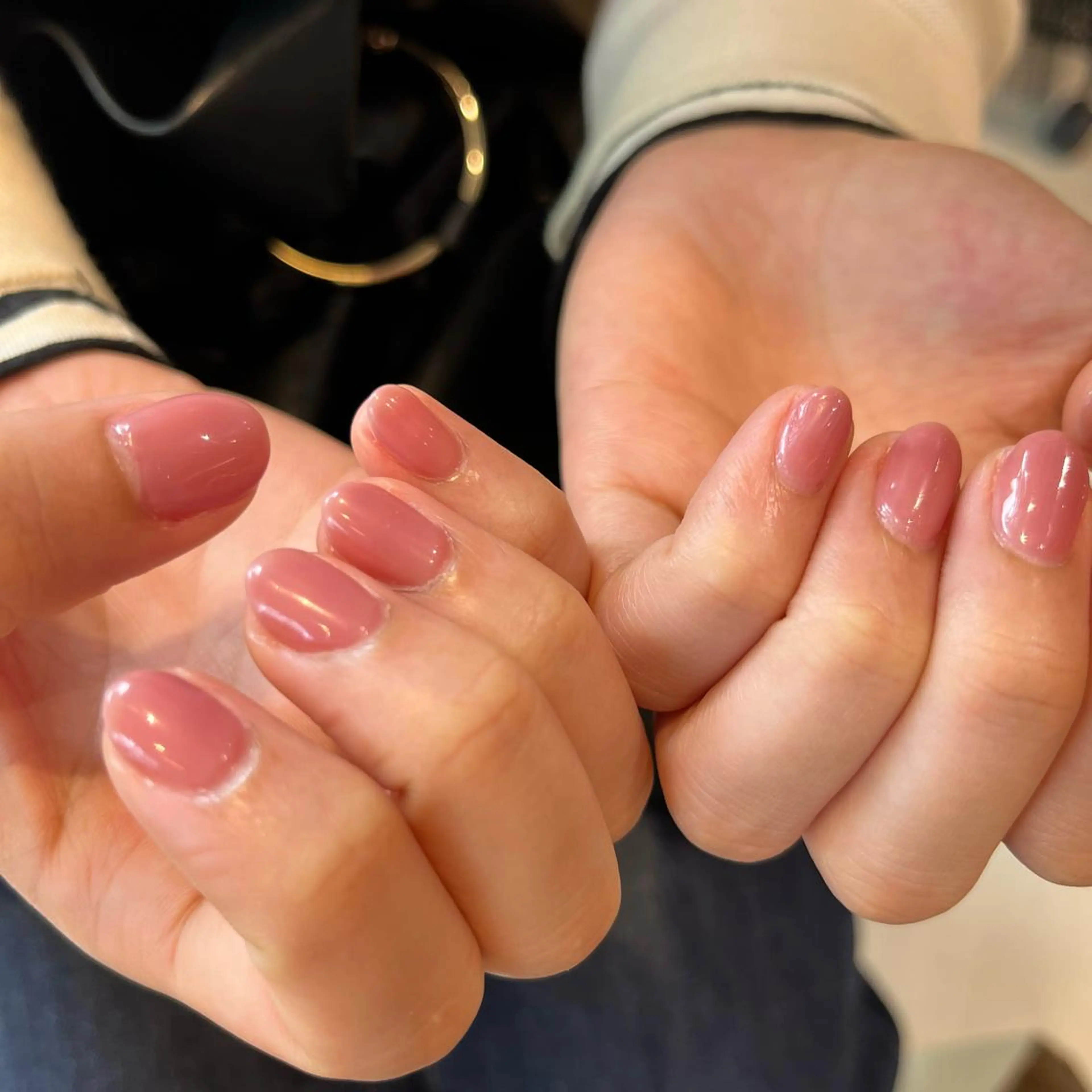 ネイル ワンカラーネイル ピンク ハンドネイル 関谷 真登佳のネイルデザイン