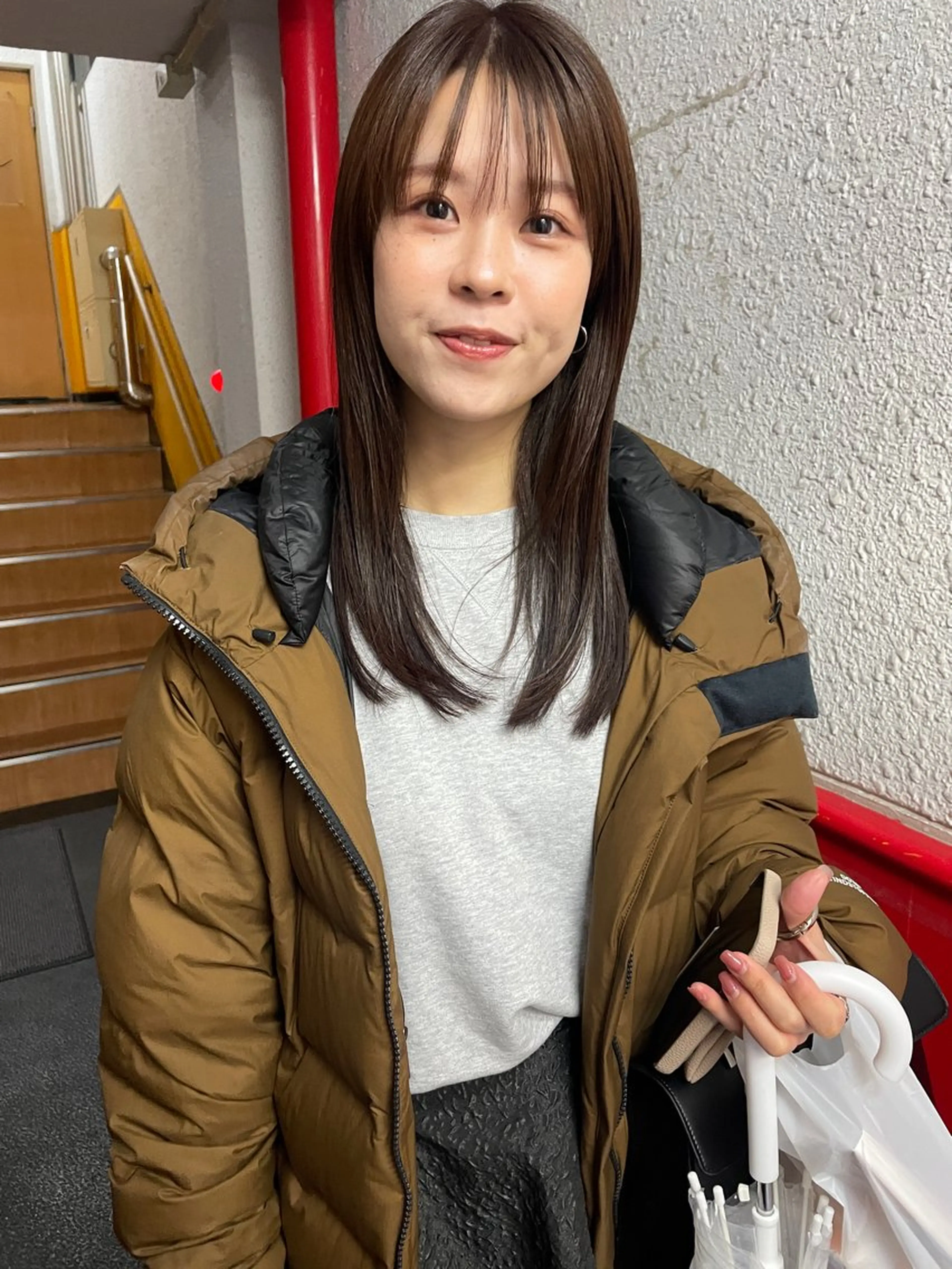 ロング カラー カット ヘアカラー トリートメント さの あやねのヘアスタイル