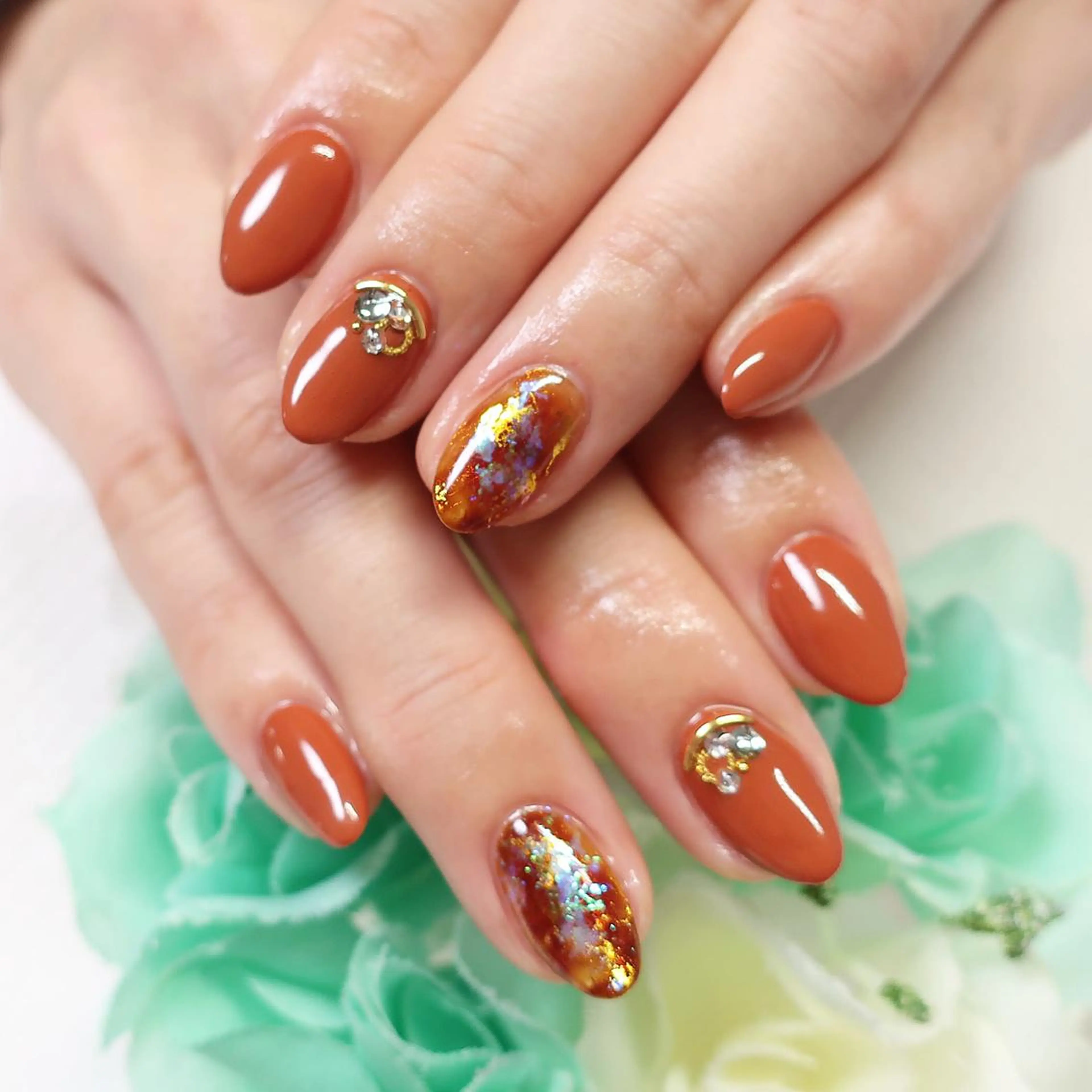 ネイル アートネイル ワンカラーネイル つきかわ ともみのネイルデザイン