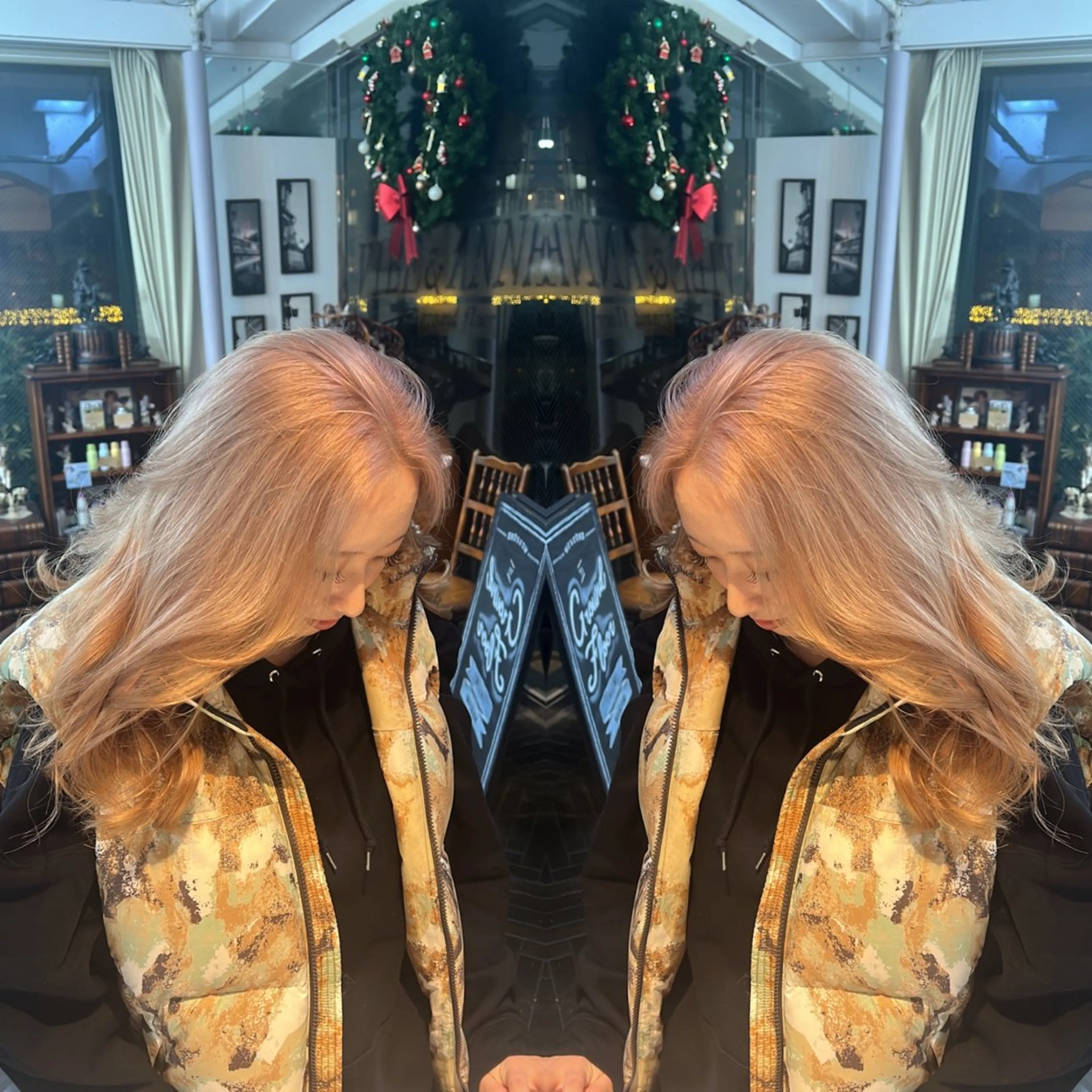 セミロング カラー ヘアカラー トリートメント レイヤー/ボブ/ ミニボブ/AOIのヘアスタイル