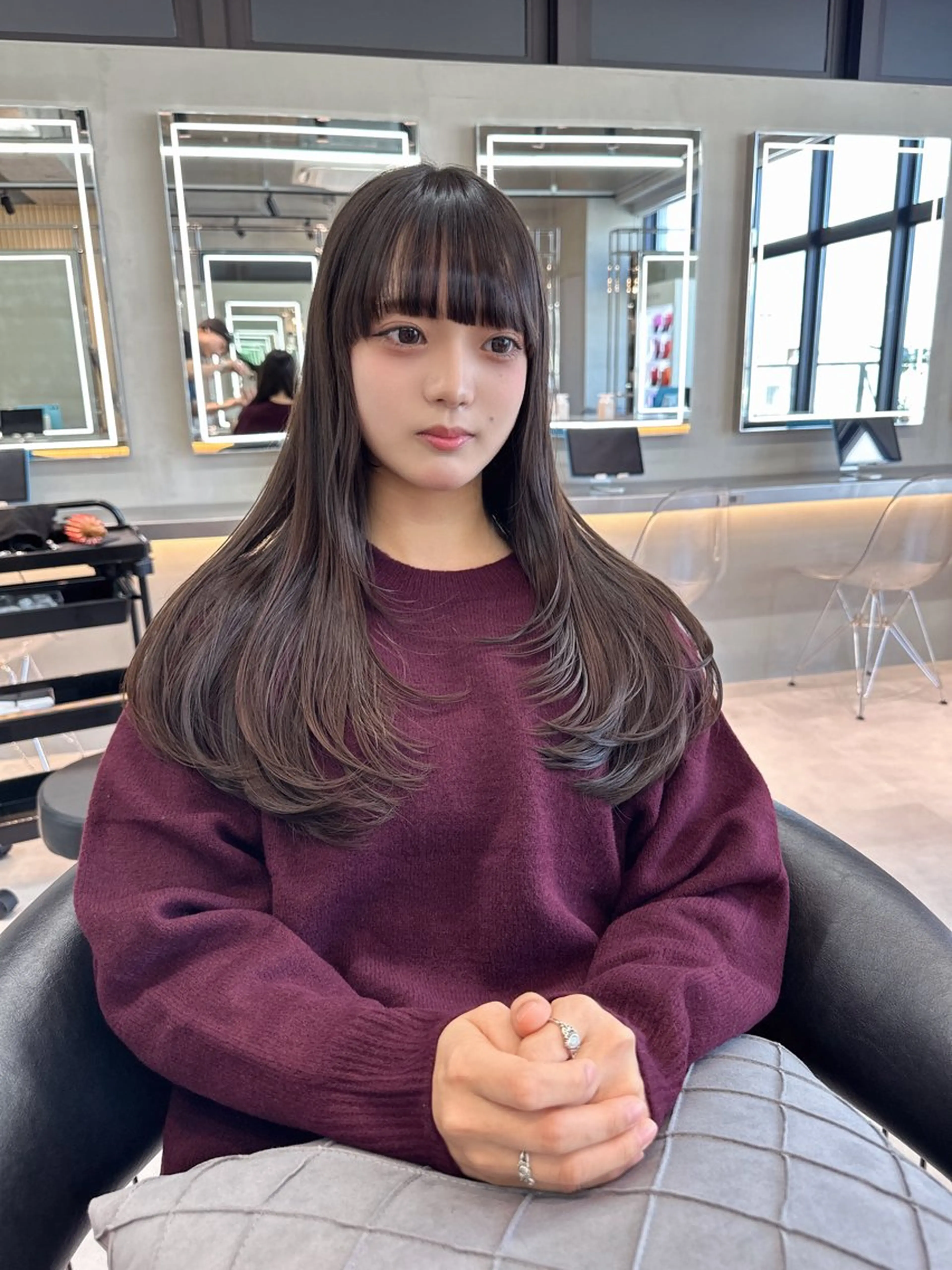 ロング カット トリートメント ✨髪質改善特化✨副 店長椎葉信乃介のヘアスタイル