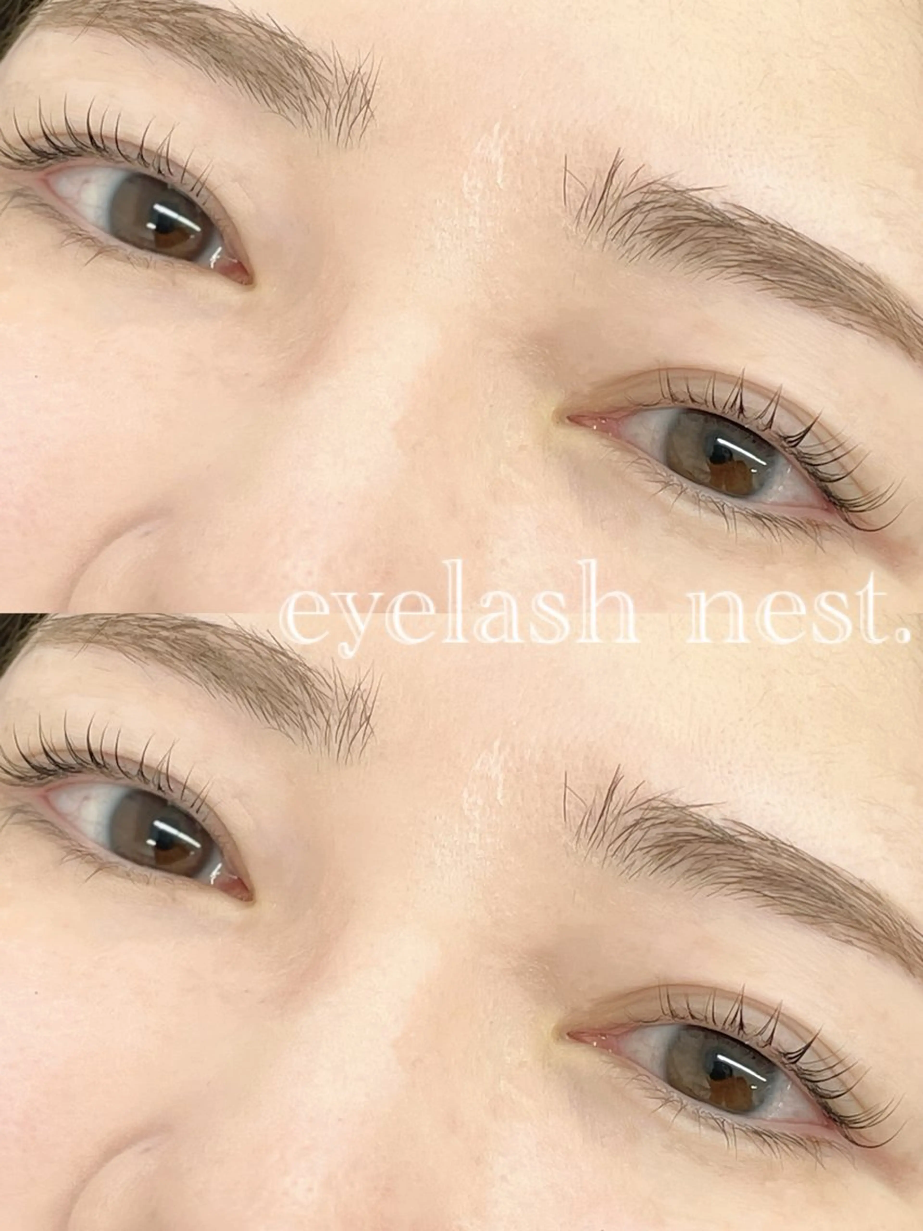 マツエク・マツパ 一重×まつ毛パーマ マツパ intime内nest.所属・🤍nest. エリ🤍のマツエク・マツパデザイン