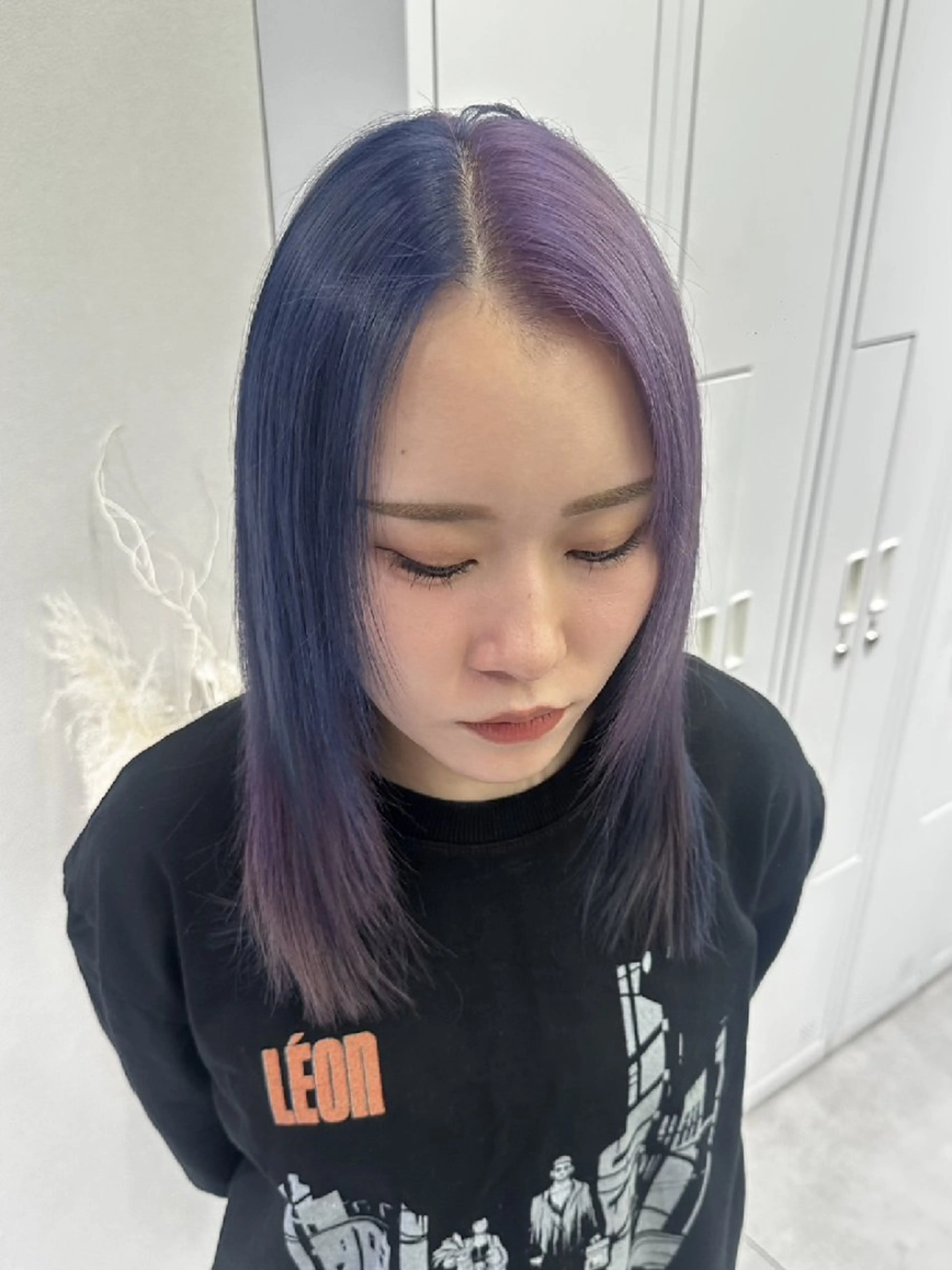 カラー ブリーチ 髪質改善 piLLon 心斎橋のヘアスタイル