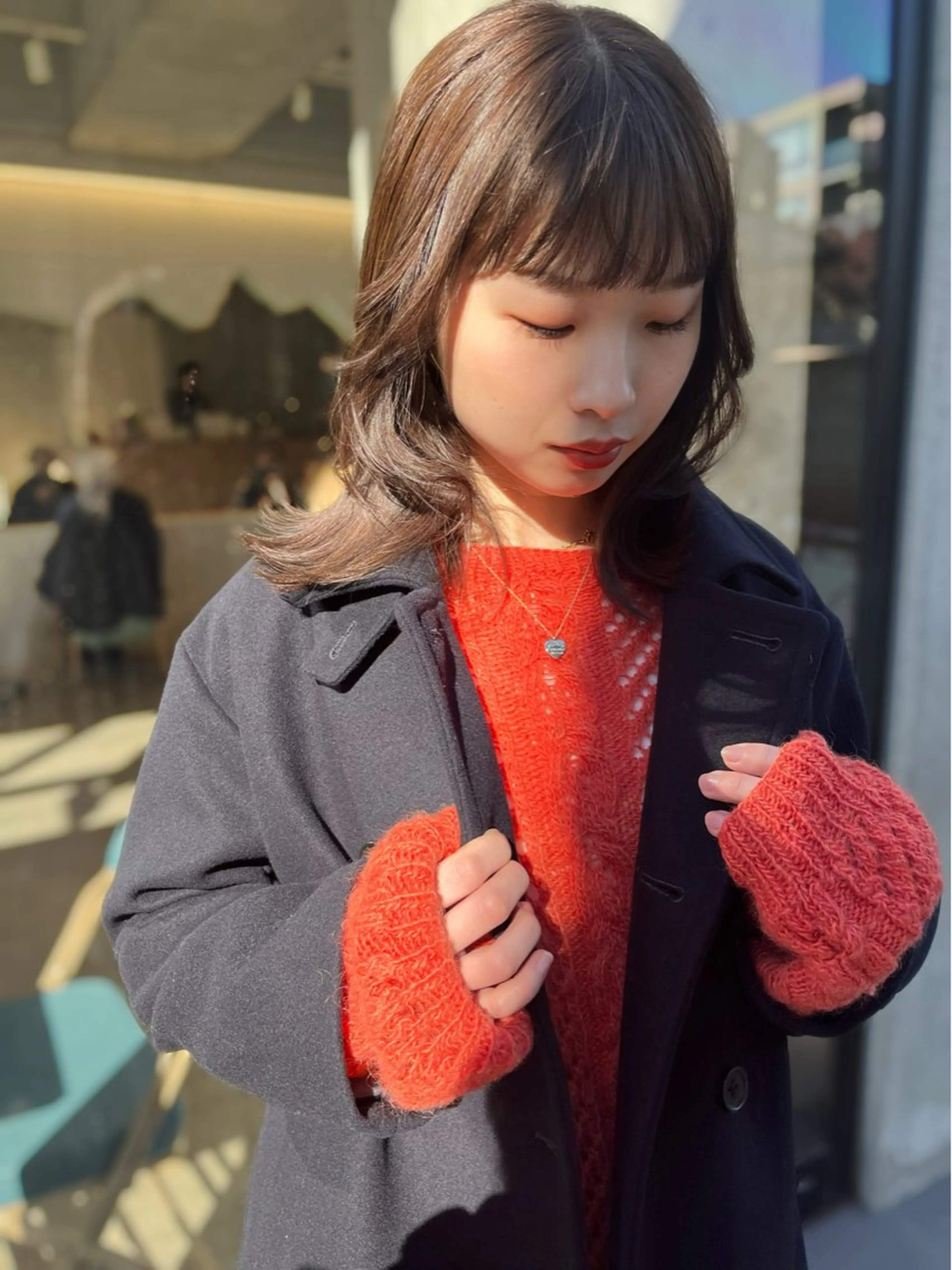 ミディアム カラー 似合わせ特化/レイヤ ーカット/mikuのヘアスタイル