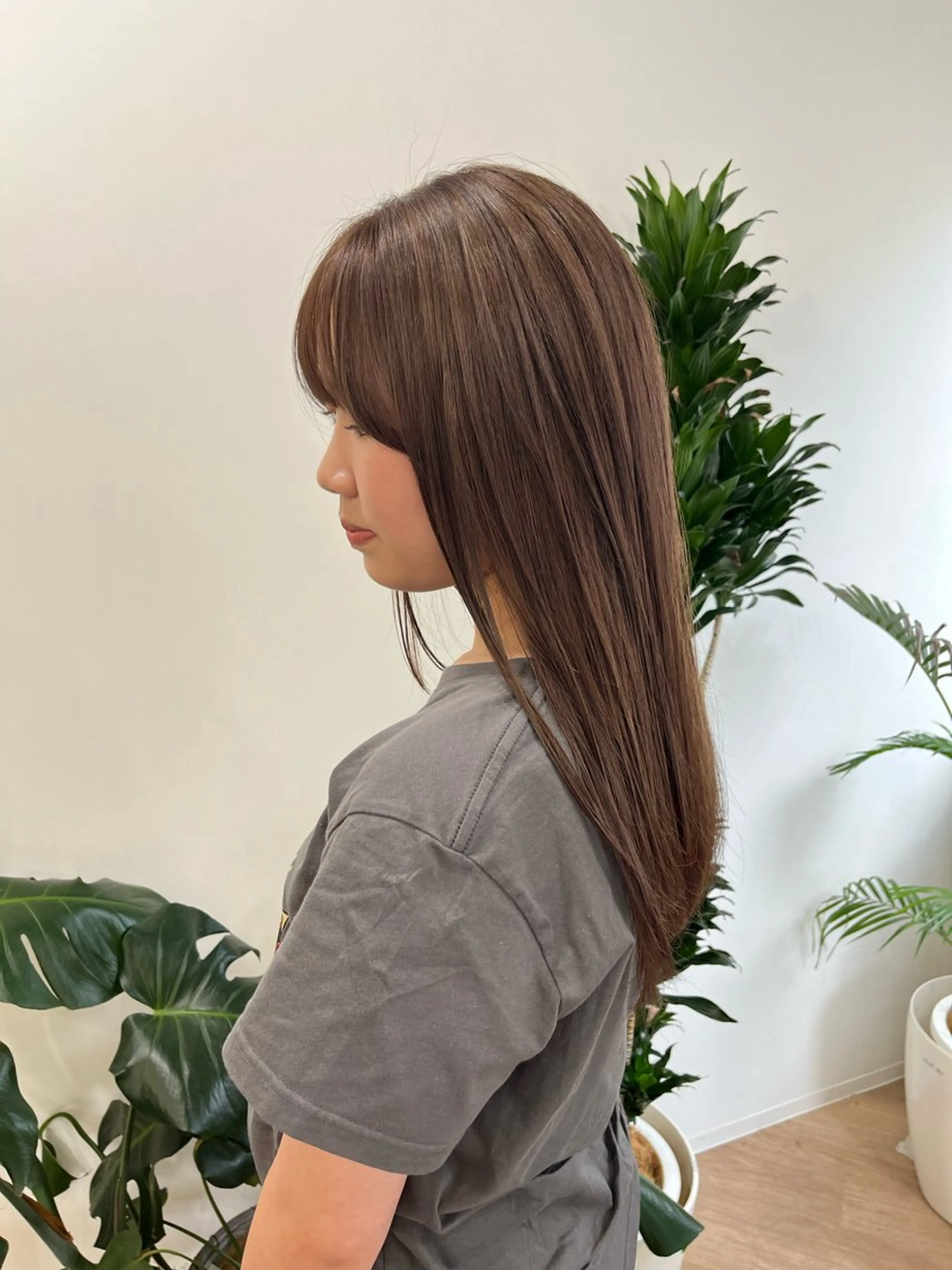 セミロング カラー ブラウンカラー マロンブラウン 入学式 卒業式のヘアスタイル 似合わせカット HIROKO / 透明感暖色カラー🎀のヘアスタイル