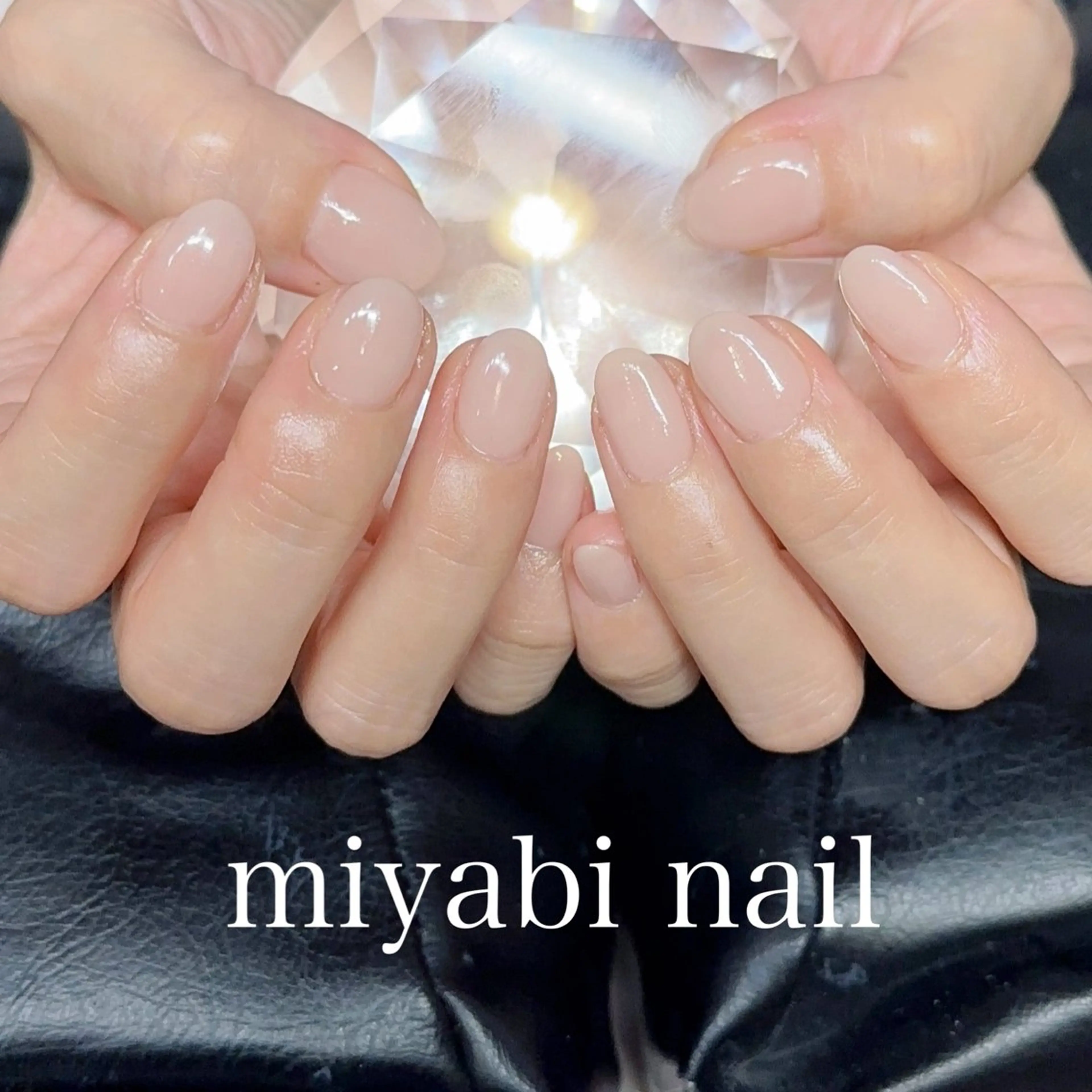 ネイル 持ち込み オフィスネイル シンプルネイル ハンドネイル miyabi nail 桂川駅近くのネイルデザイン