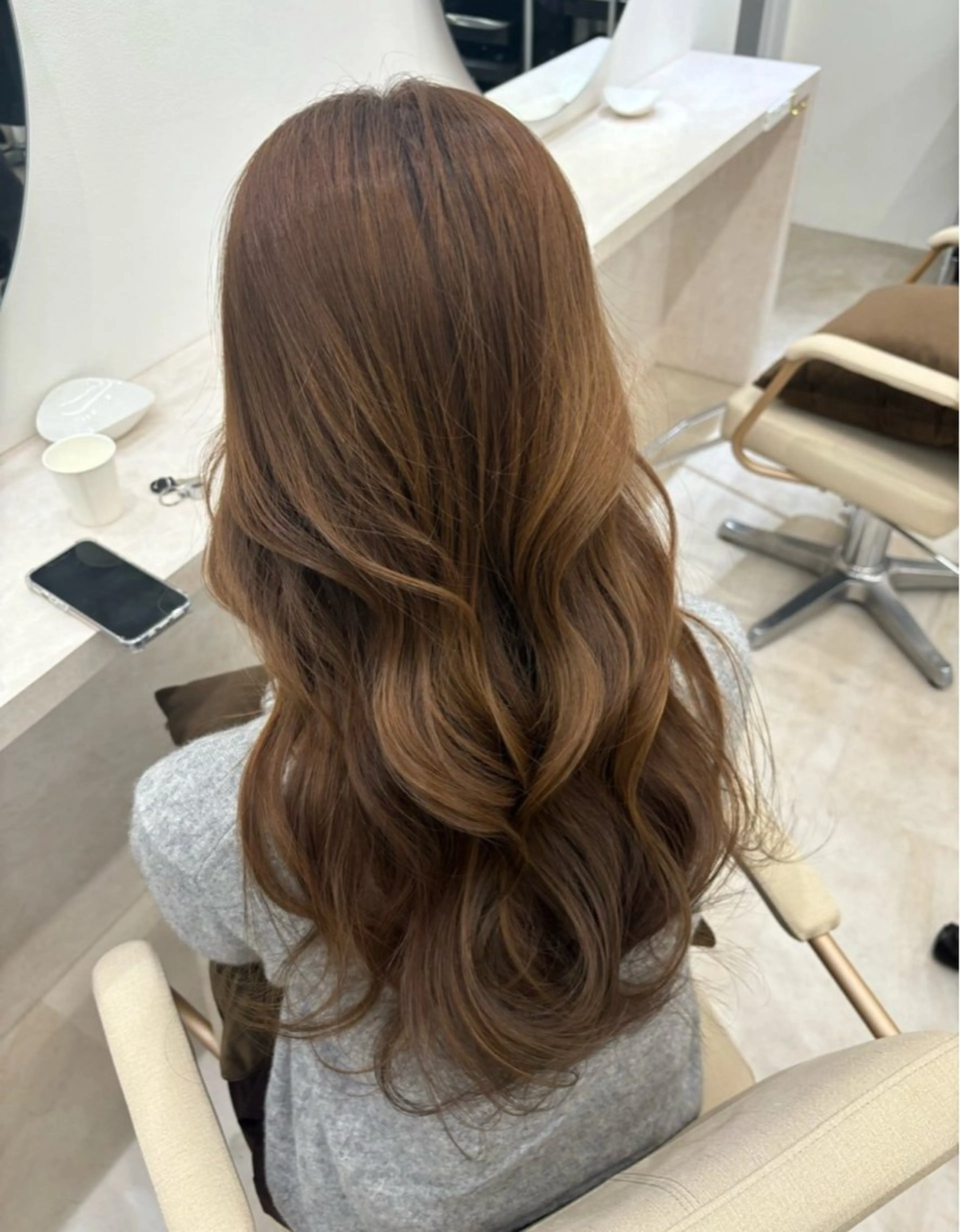 ロング カラー 巻ける縮毛矯正 Sachi🐰のヘアスタイル