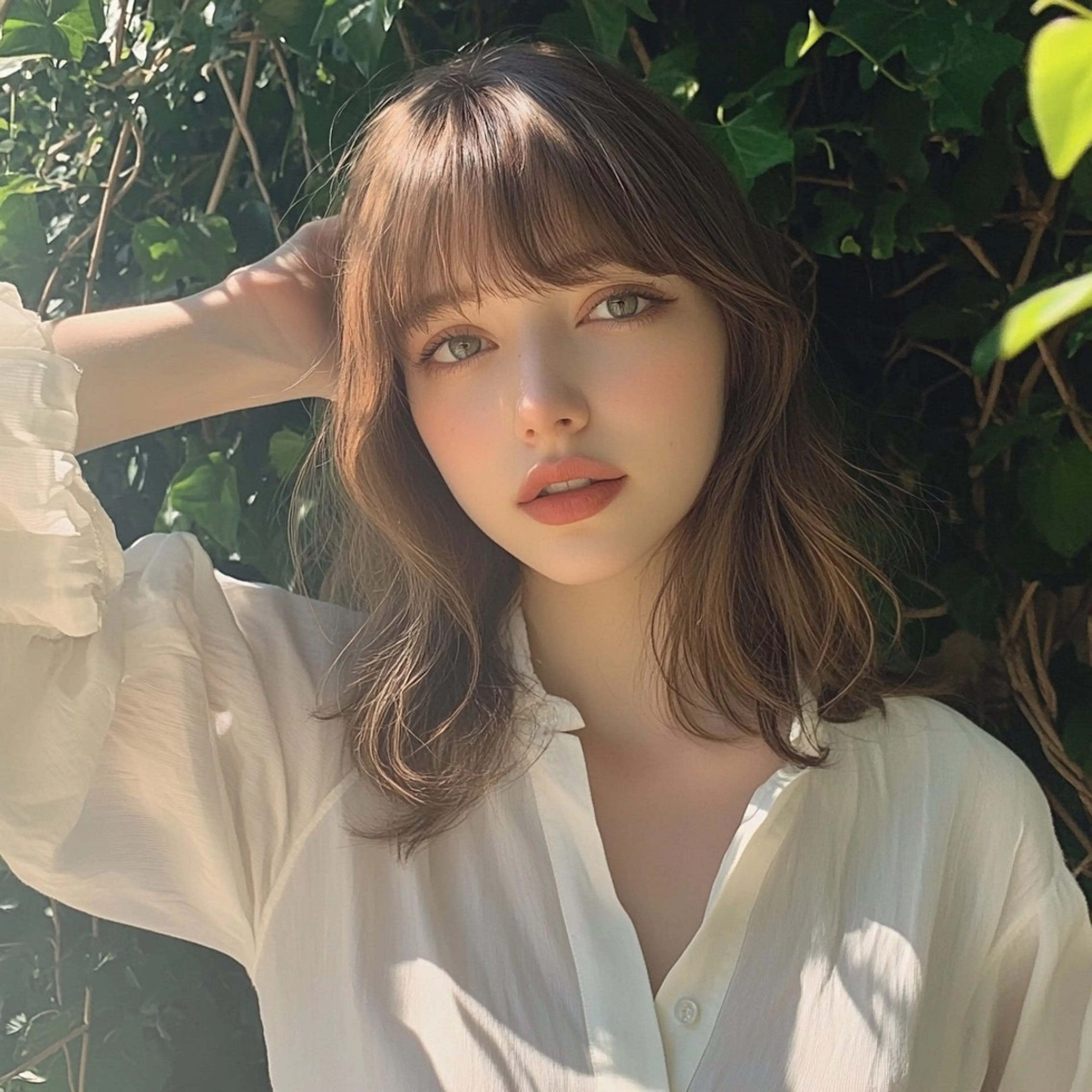 ミディアム カラー ハイトーン×髪質改善 Gran Luciaのヘアスタイル